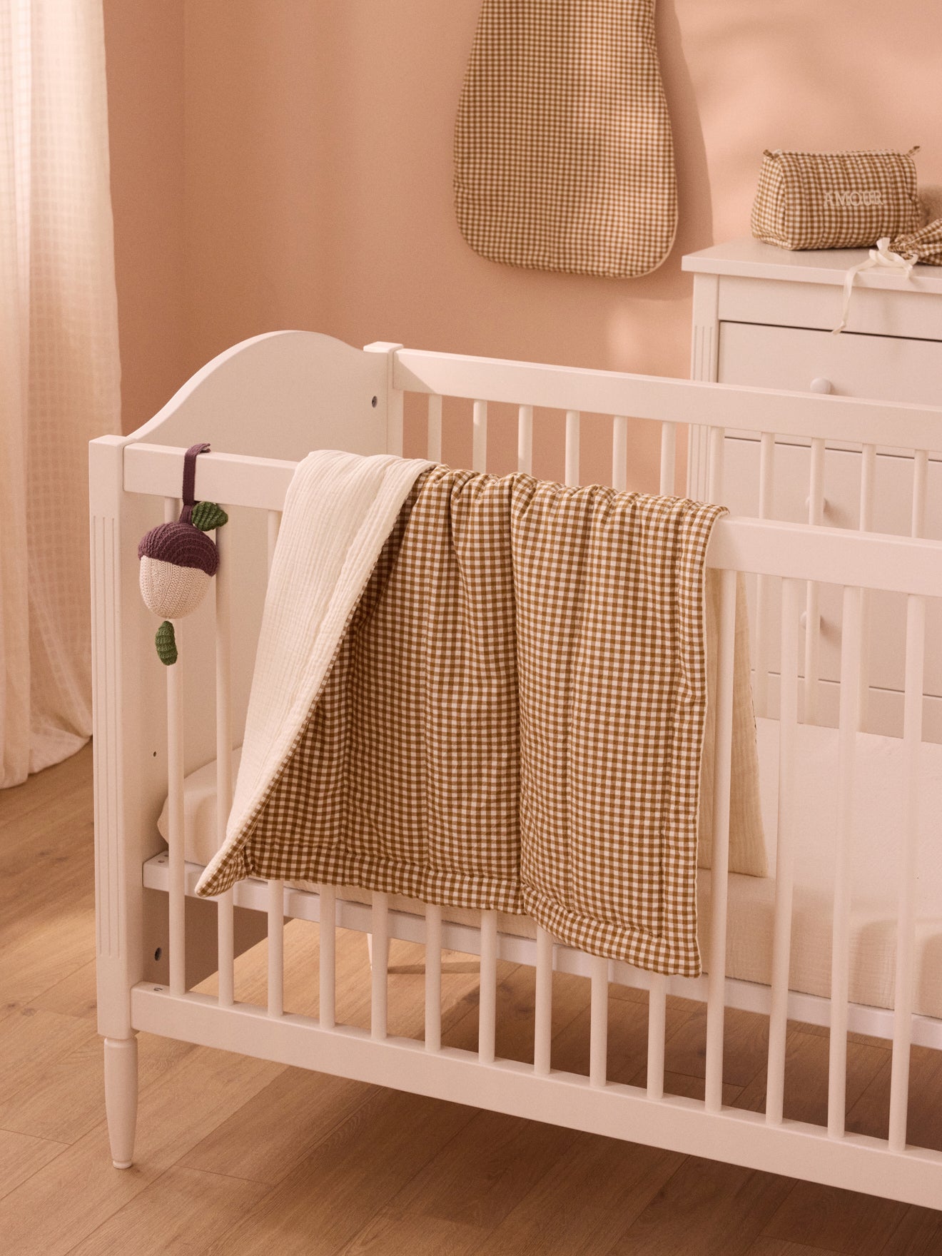 Small cotton gauze baby blanket