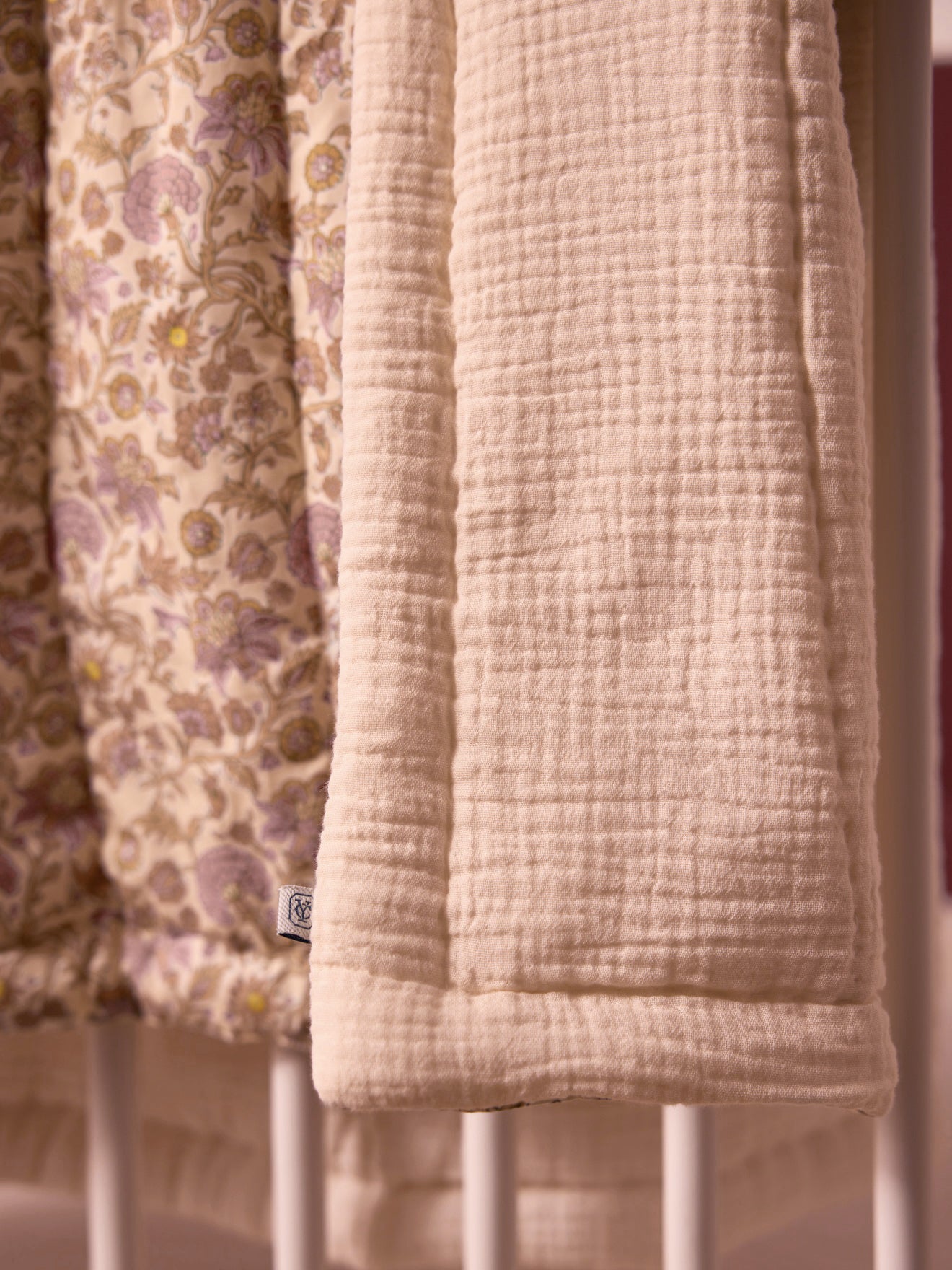 Small cotton gauze baby blanket