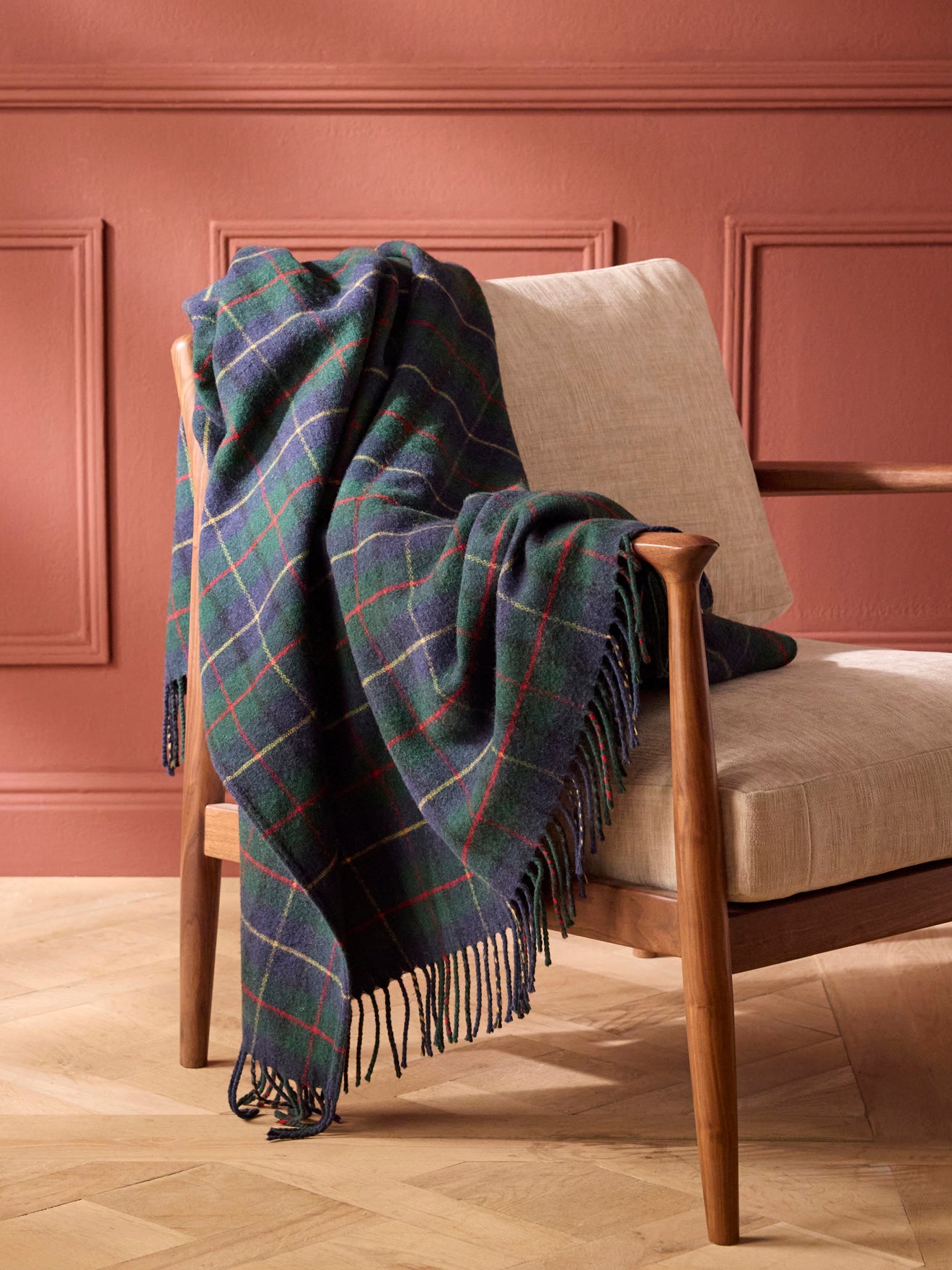 Plaid écossais XL - laine majoritaire