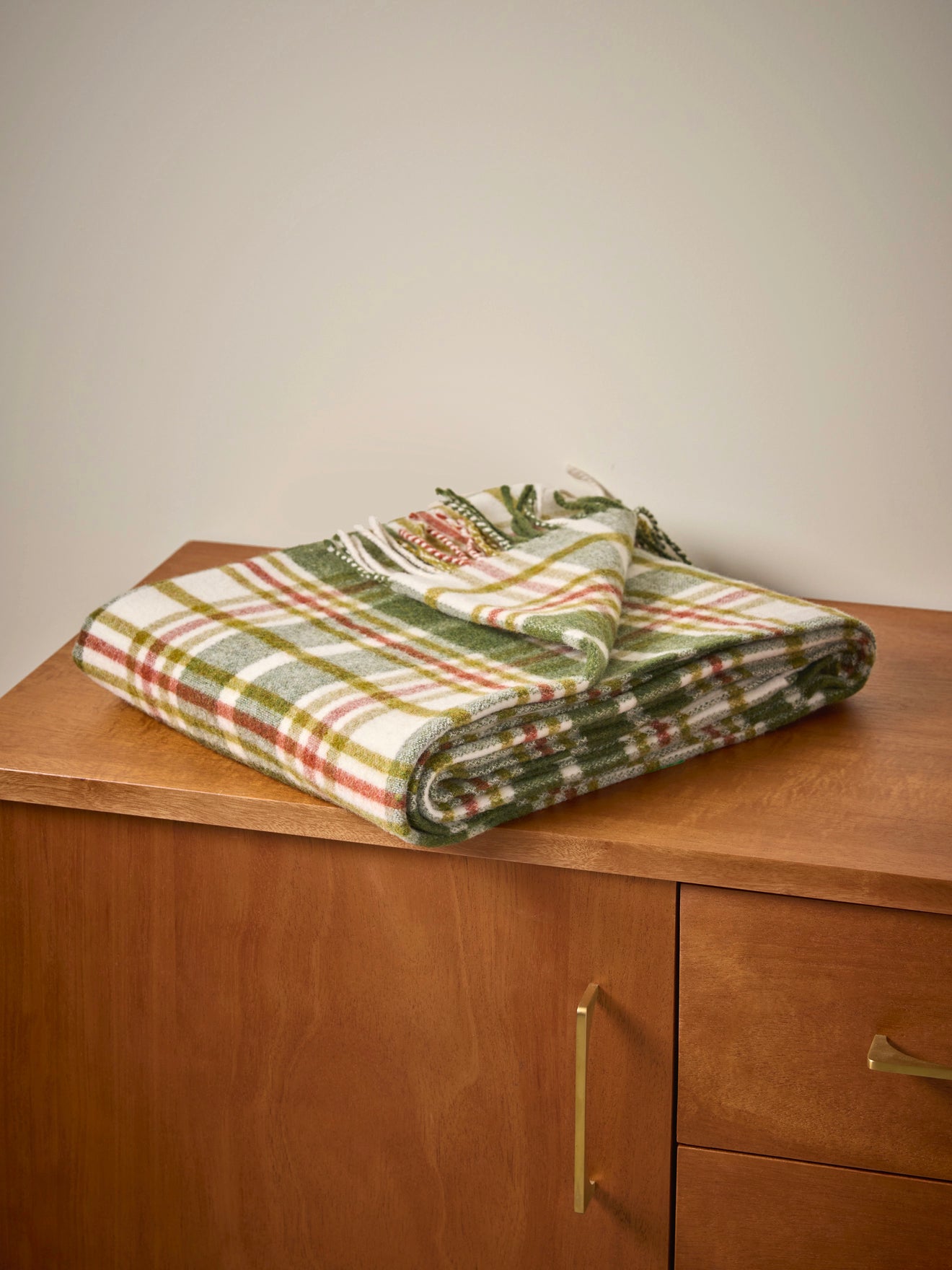 Plaid écossais laine majoritaire