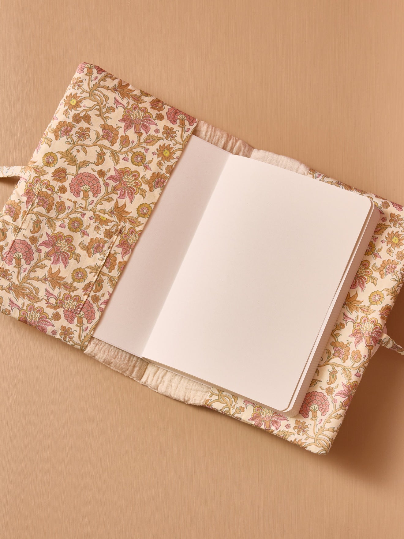 Medical record booklet gingham check gauze cover