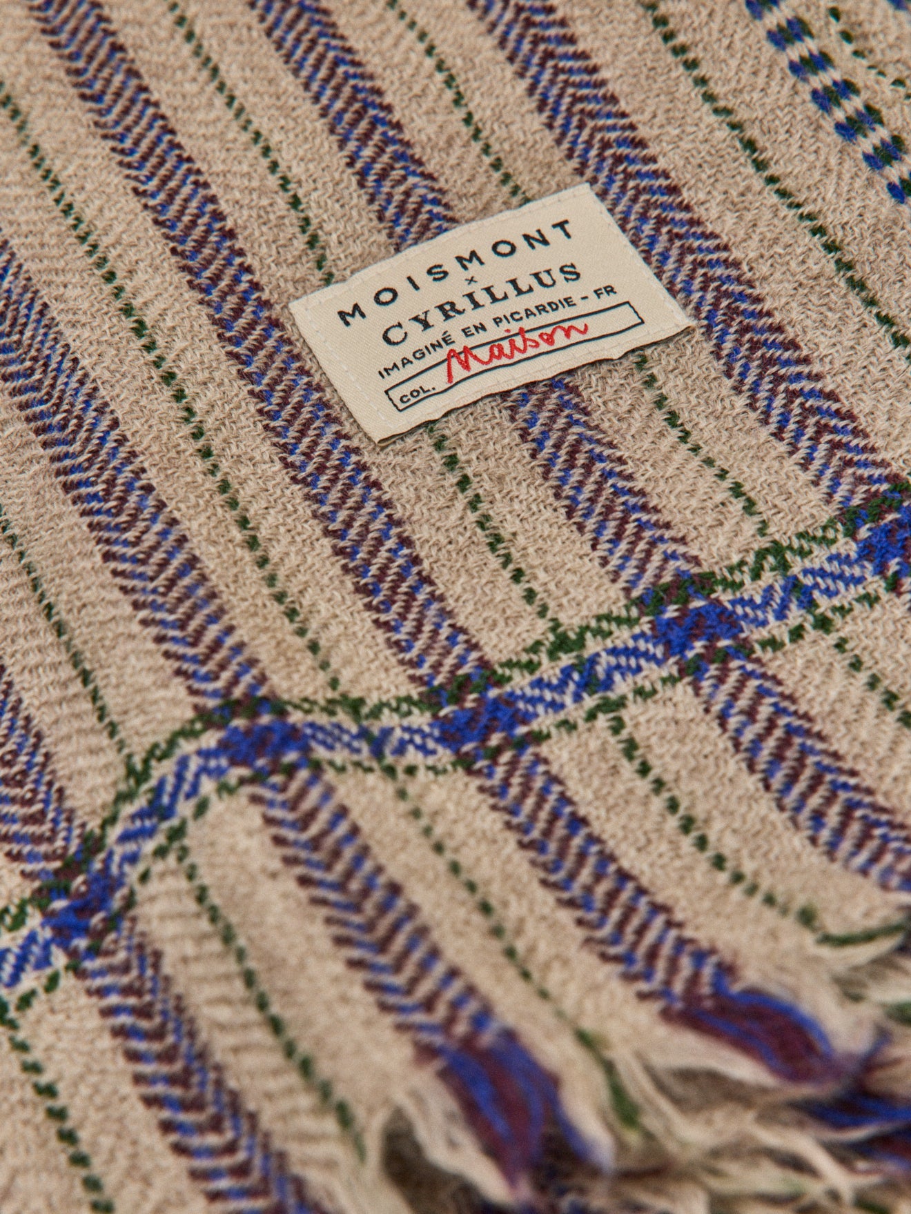 Wool  throw - Cyrillus x Moismont Collaboration