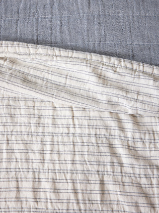 Stripe cotton gauze bedspread