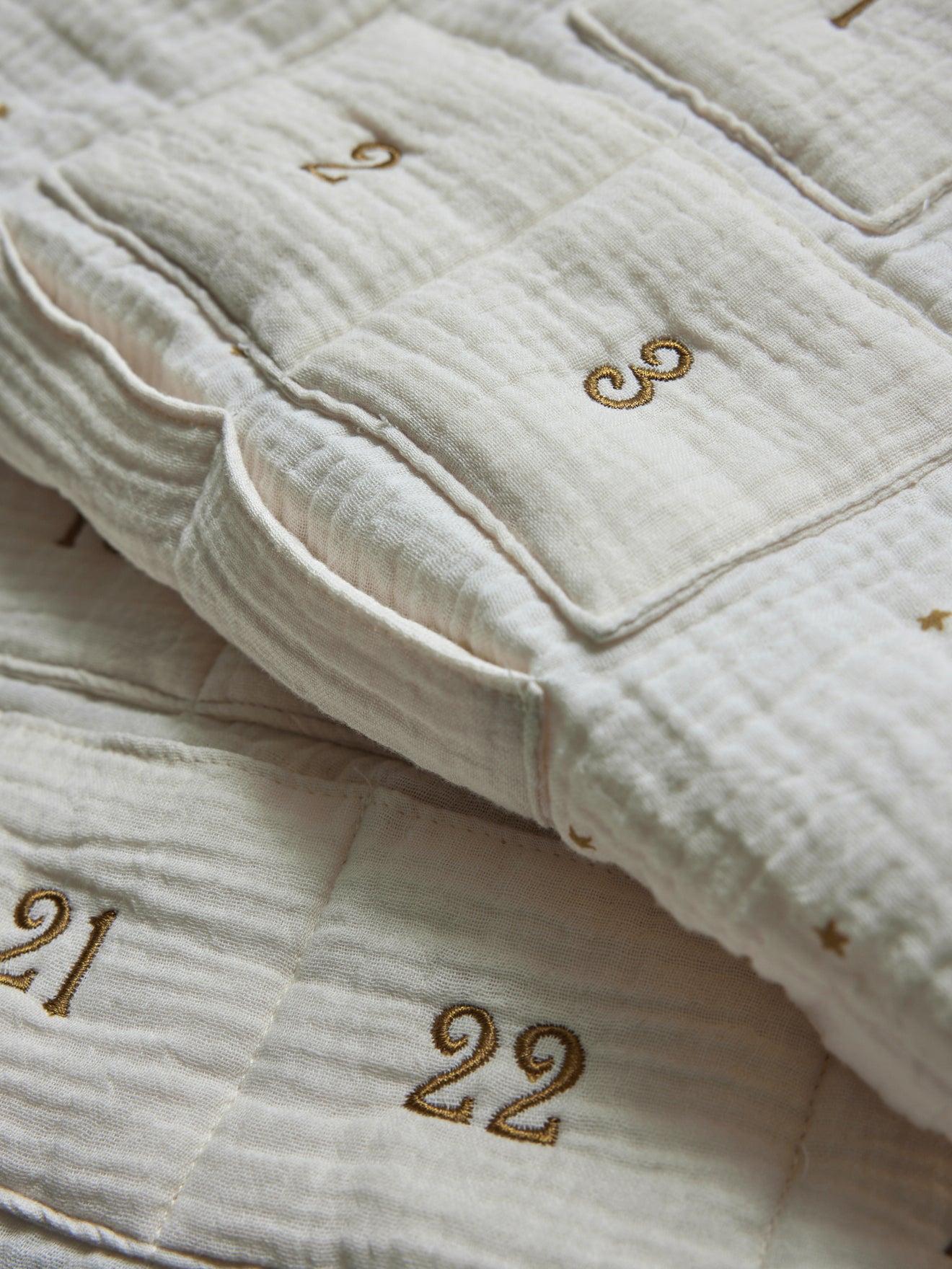 Advent calendar in cotton gauze