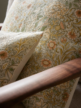 Scrollwork linen cushion cover - Arts&Crafts Collection inspired by William Morris