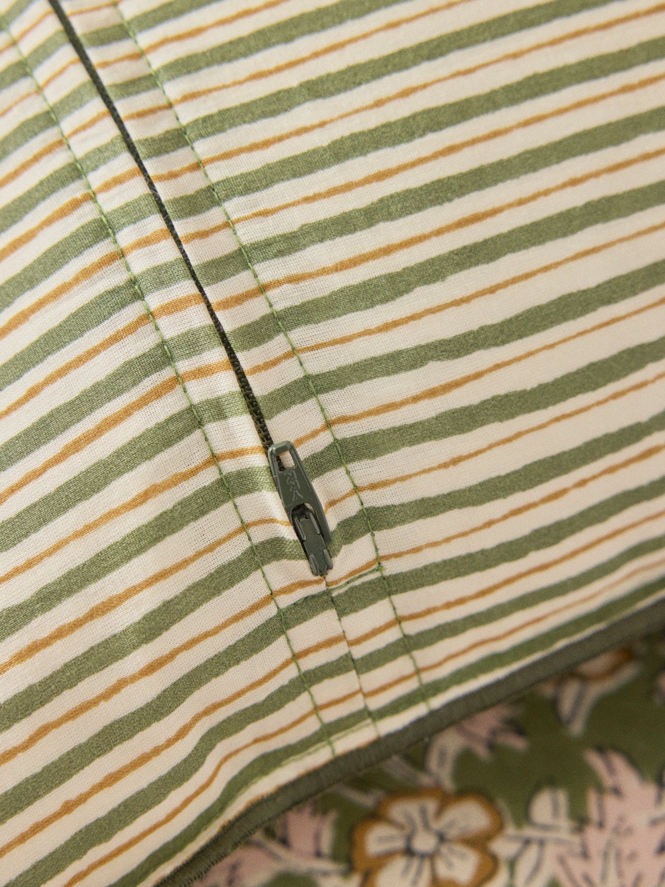 Indian floral cushion cover