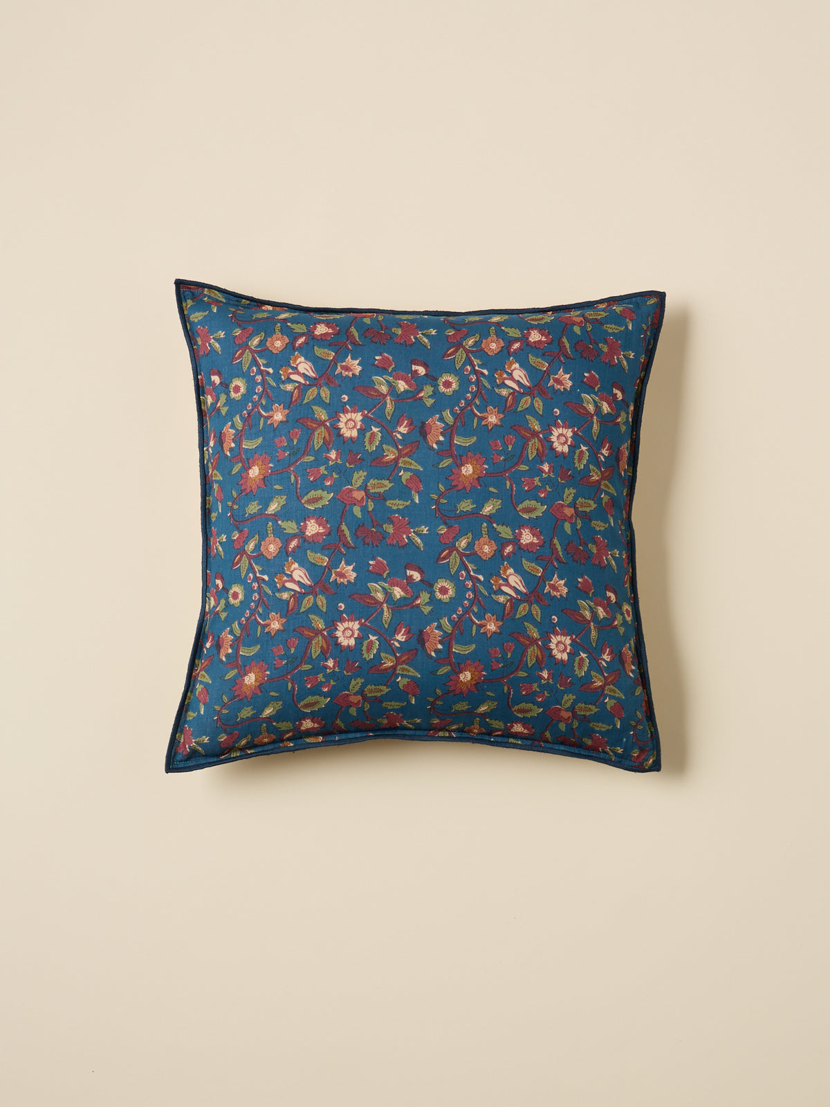 Housse de coussin imprimé indien