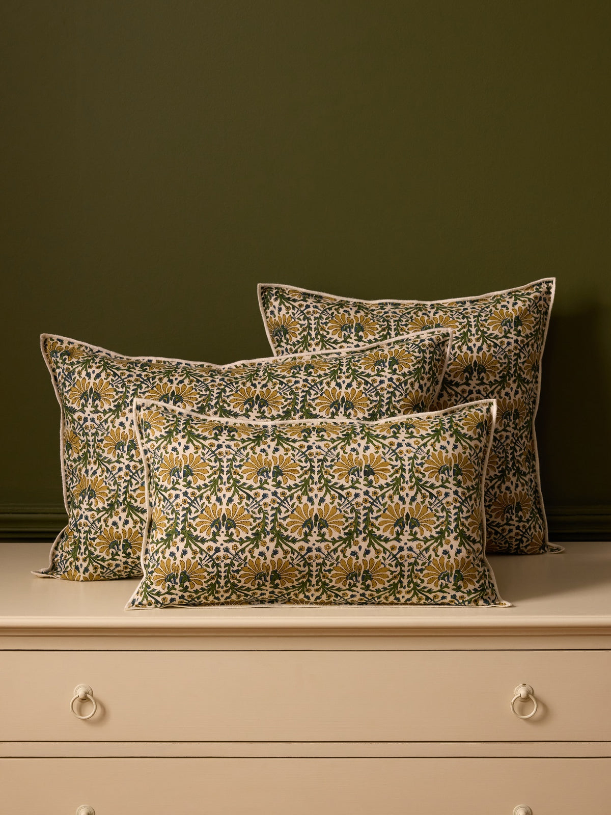 Indian print cushion cover