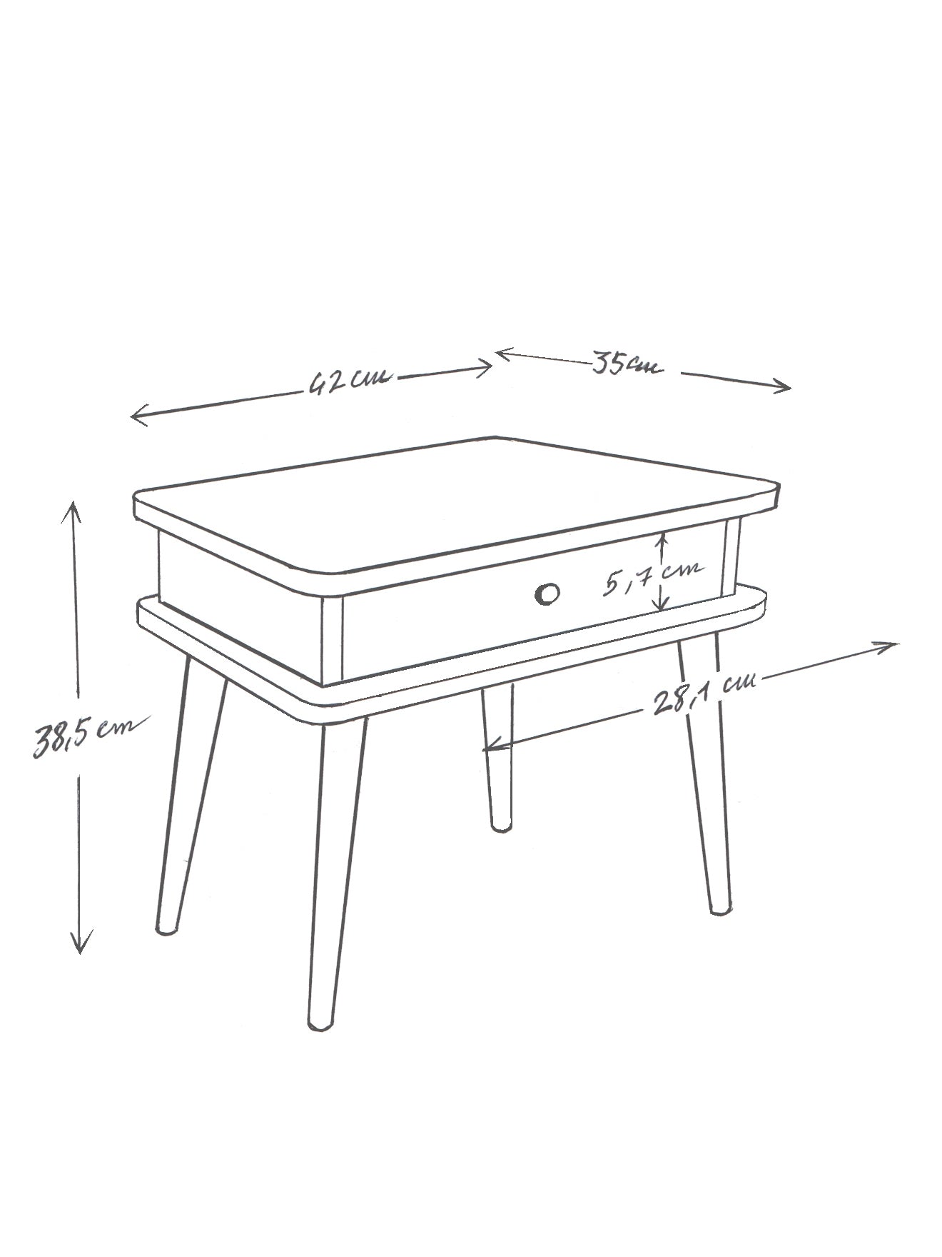 Child's bedside table