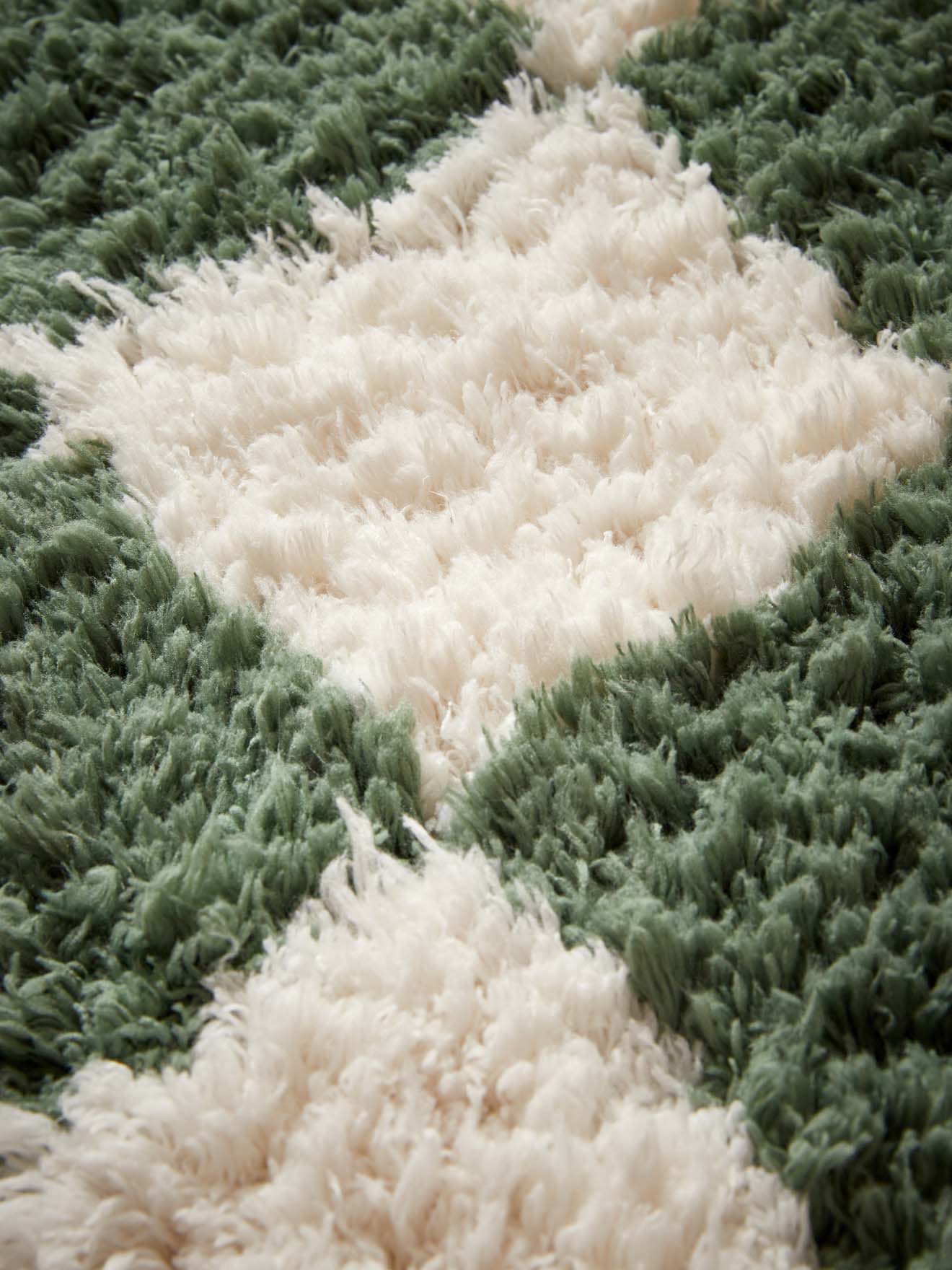 Rug with checked pattern