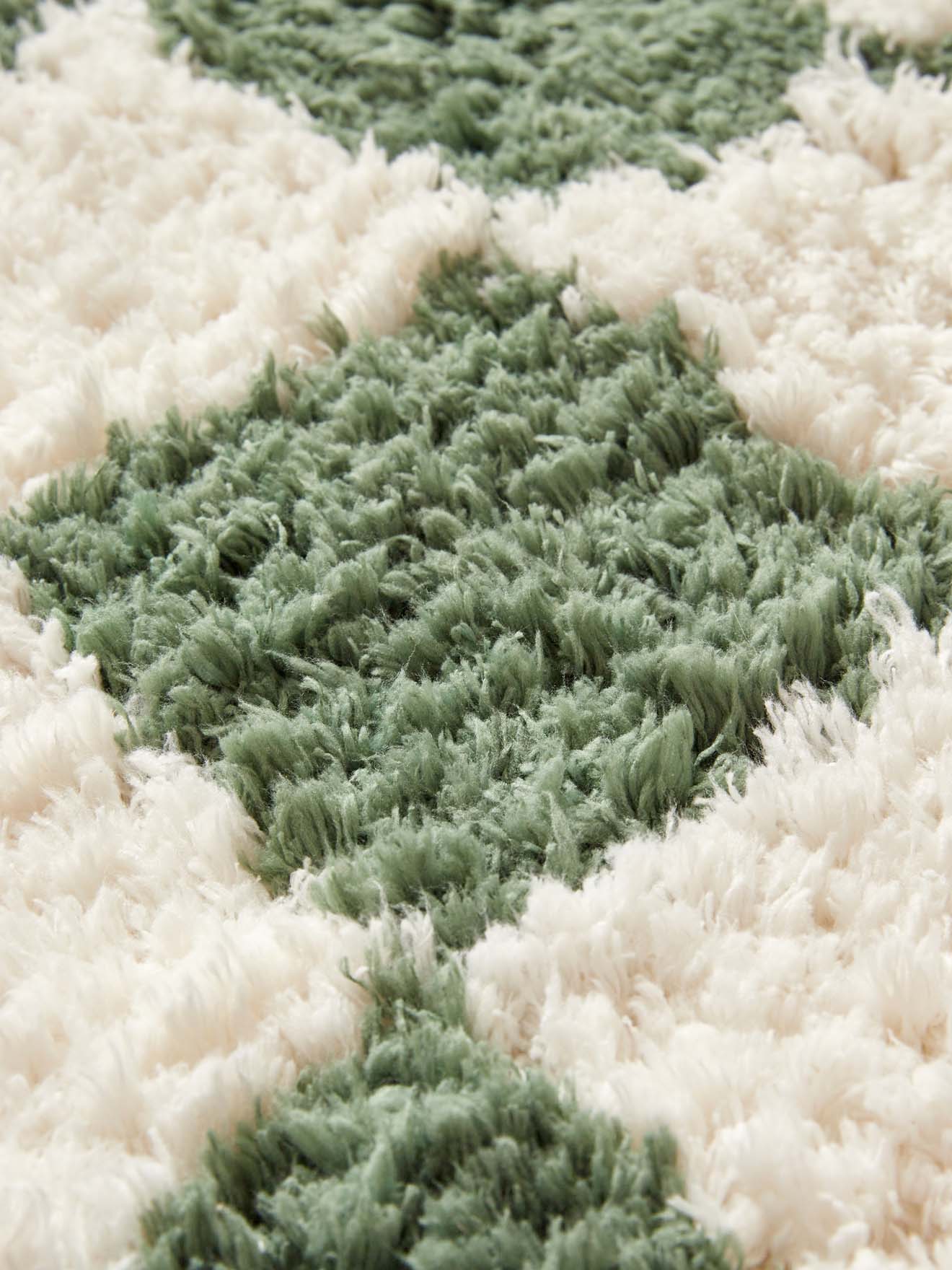 Rug with checked pattern