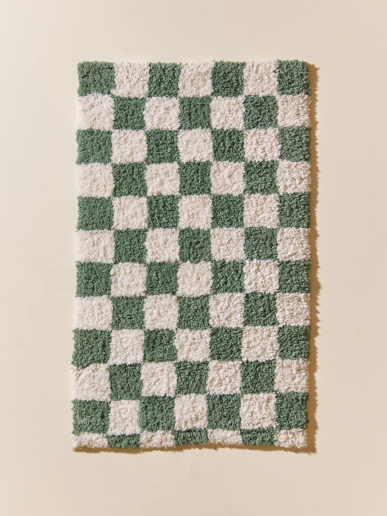 Rug with checked pattern