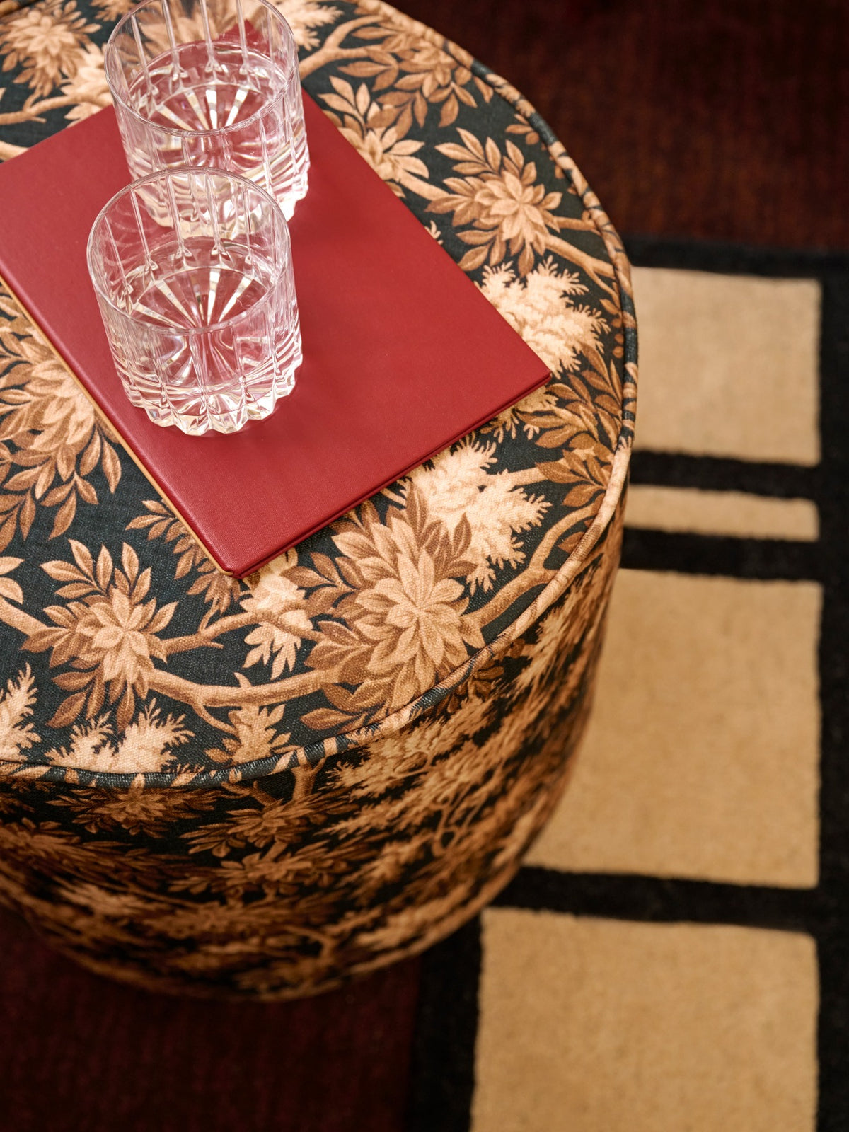 Anne upholstered footstool