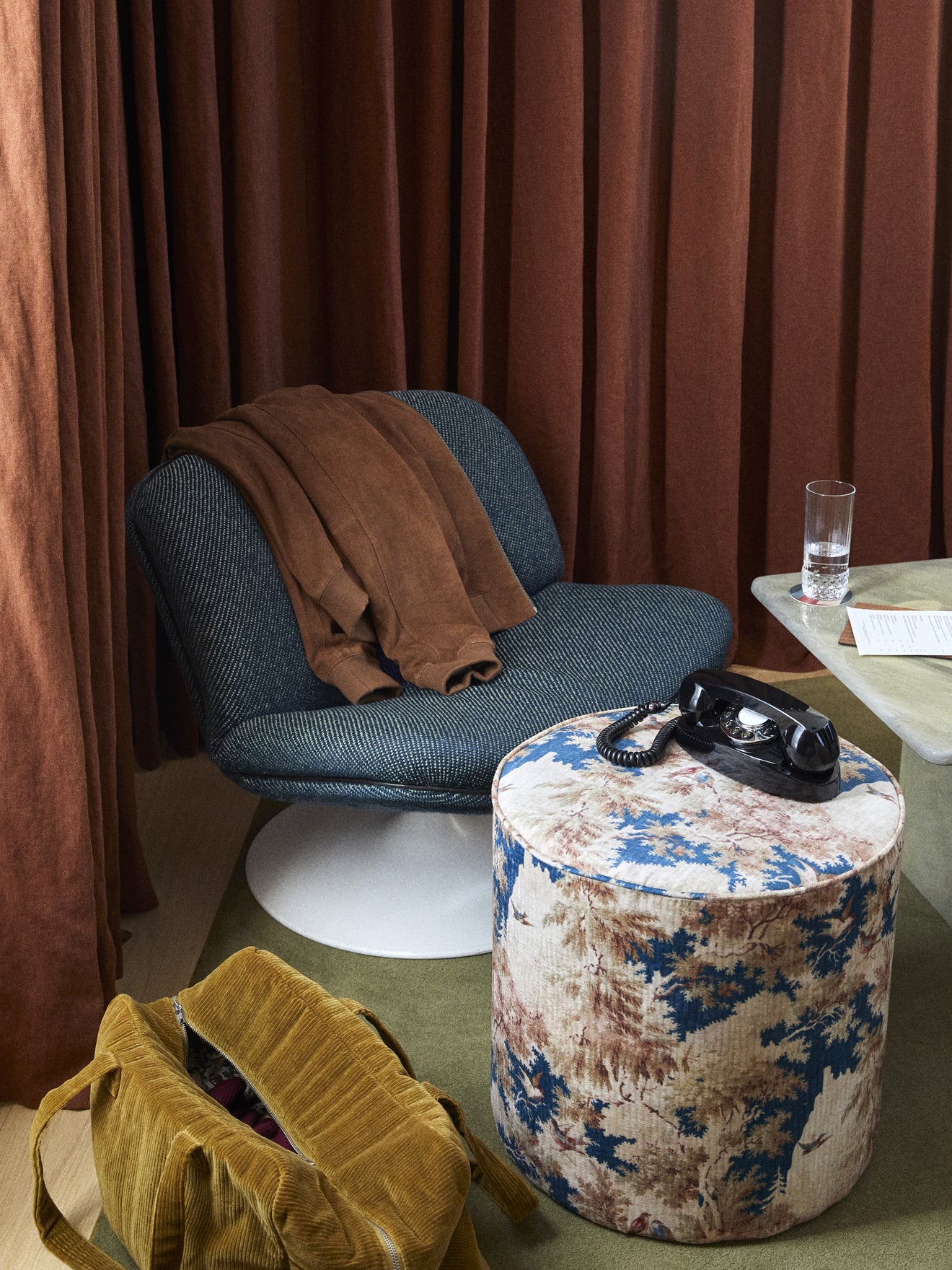 Anne upholstered footstool