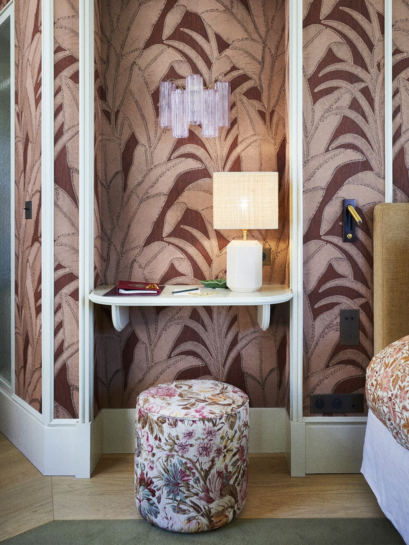 Anne upholstered footstool