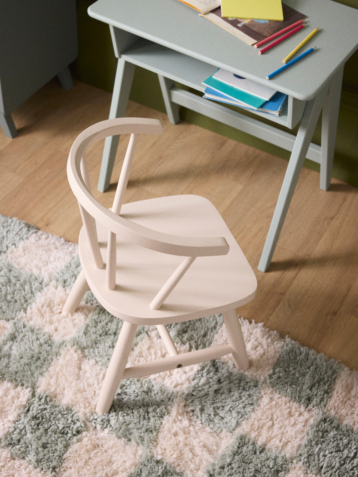 William wooden child's chair