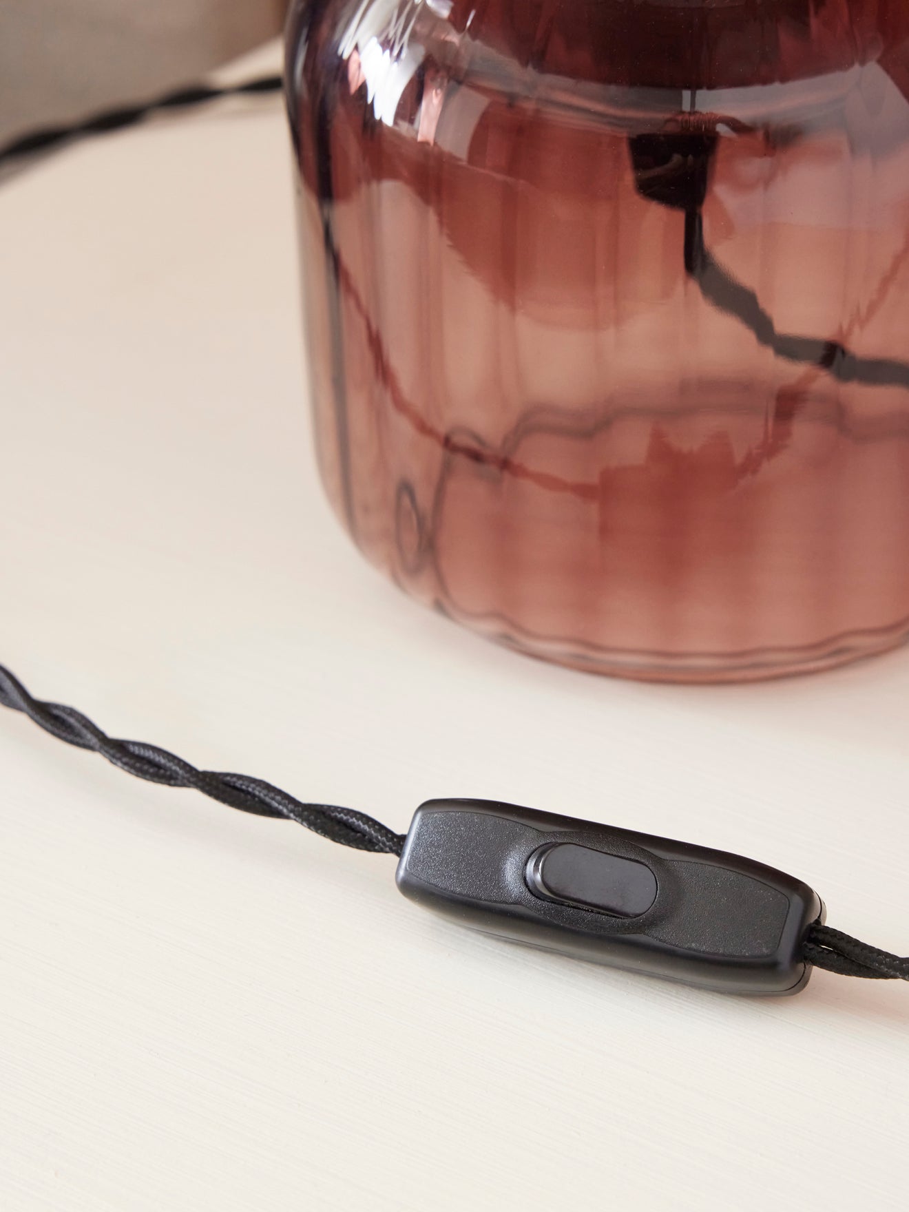 Lampe Martin en verre ciselé