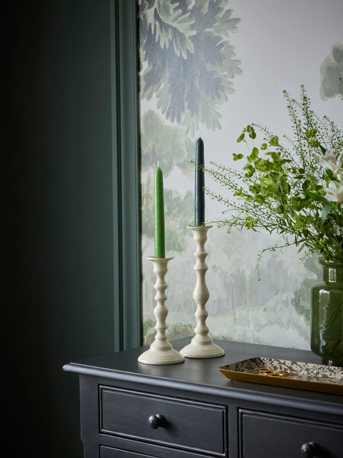 Chandelier Yvane en métal émaillé - Petit modèle