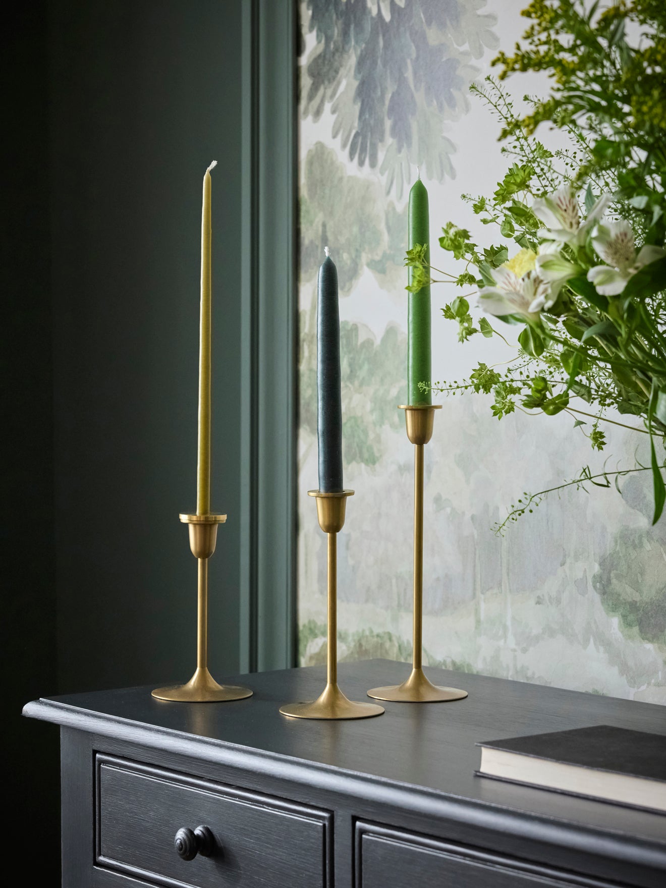 Elegant Brass Candle Holder - Large size