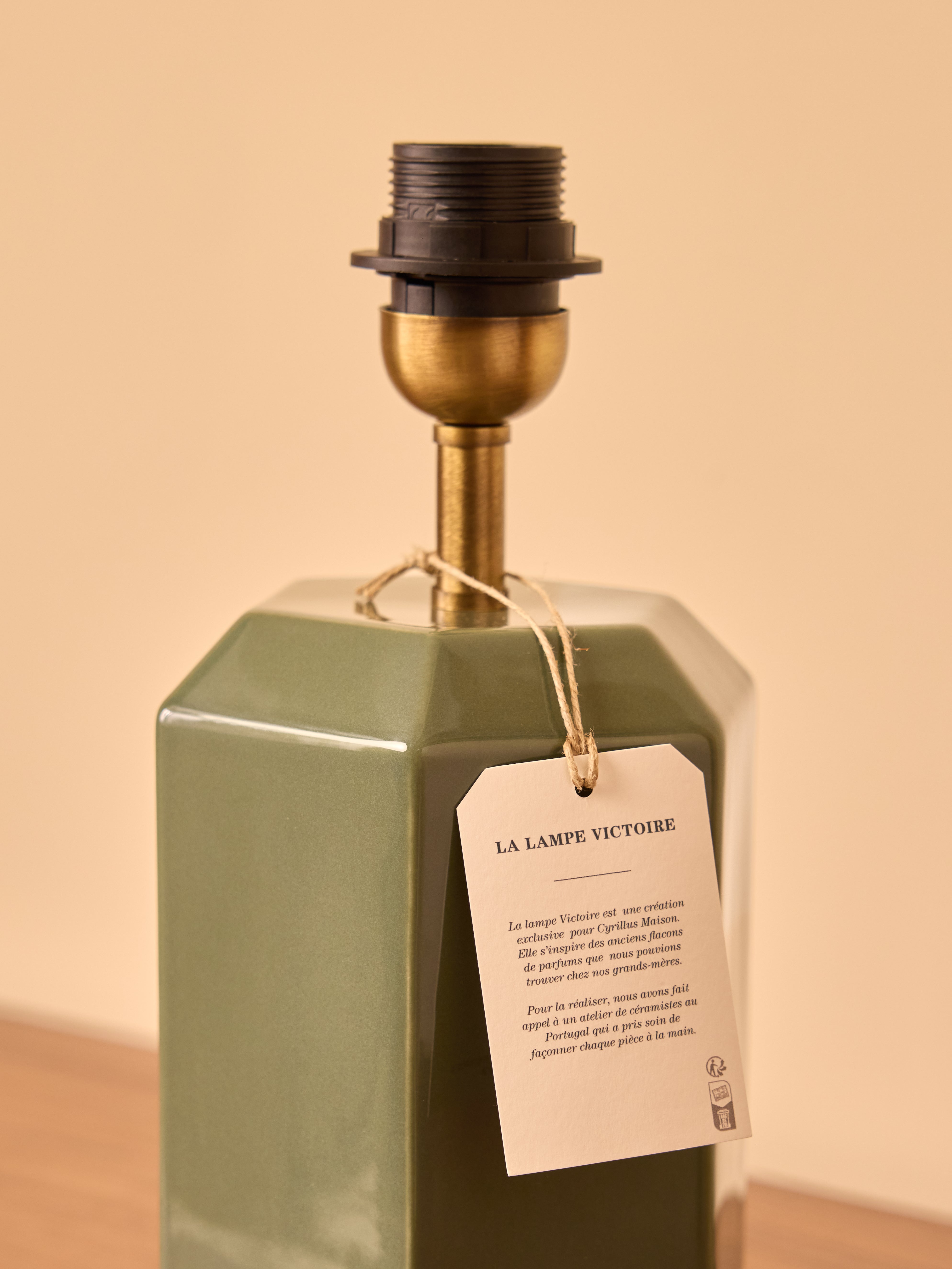 Pied de lampe en céramique - Petit modèle Victoire