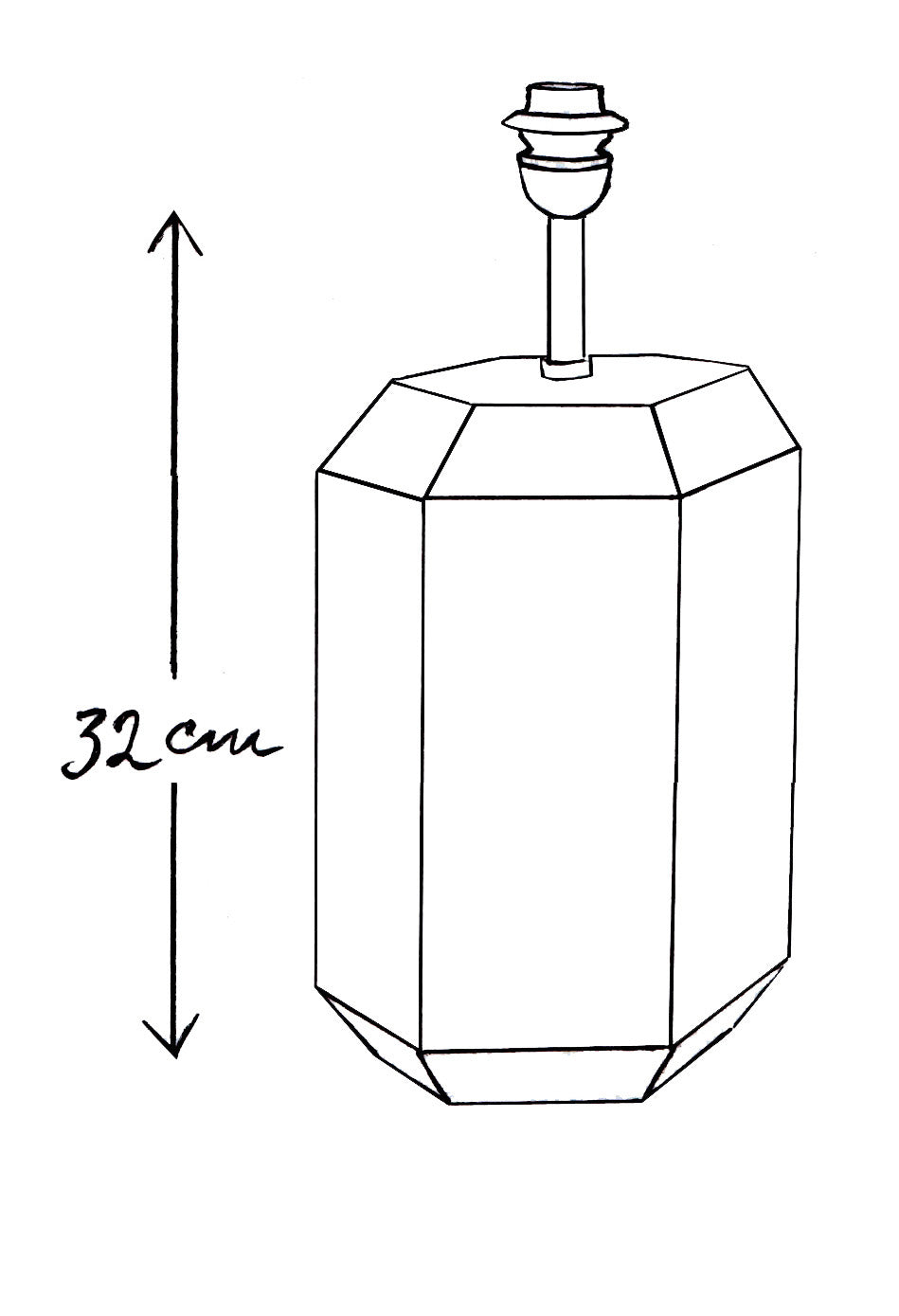 Victoire ceramic lamp base - Small