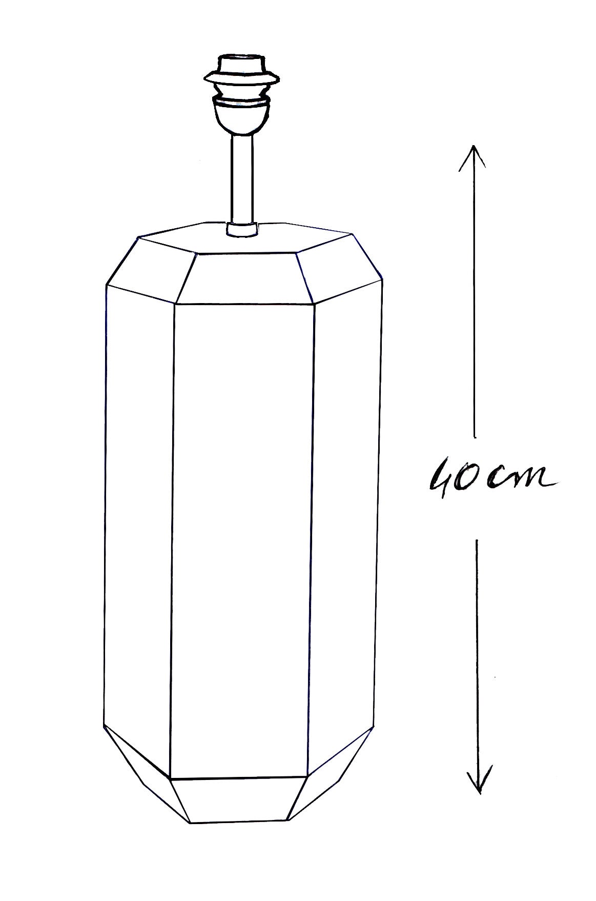Victoire ceramic lamp base - Large