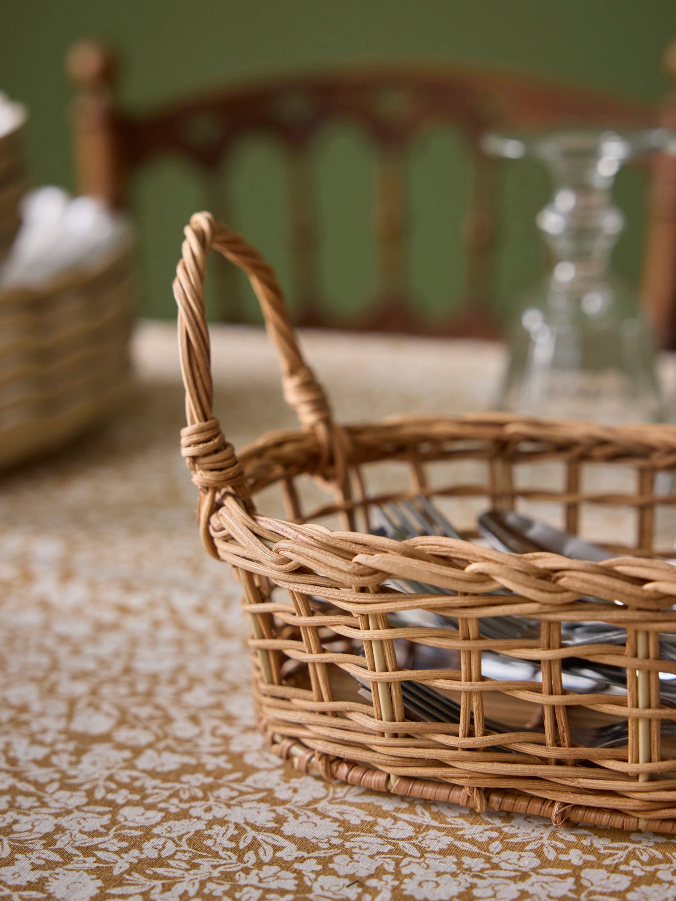 Wicker table basket - Medium