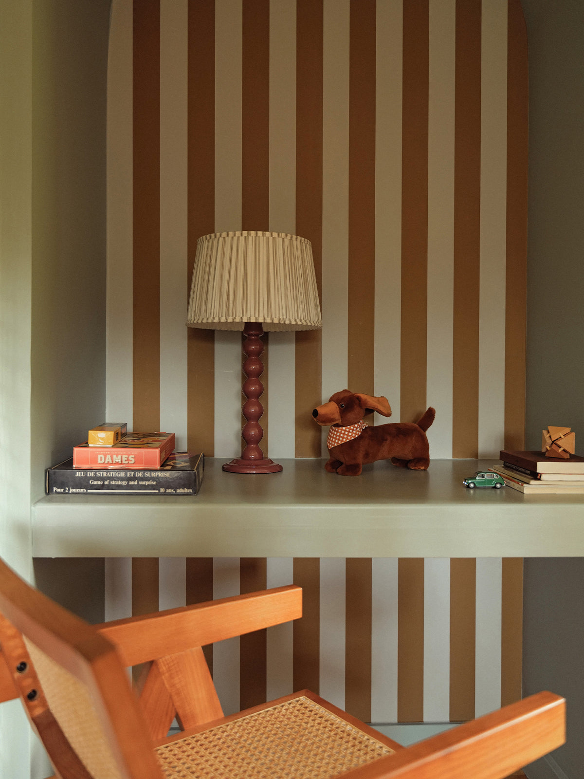 Medium Bertille wooden lamp base