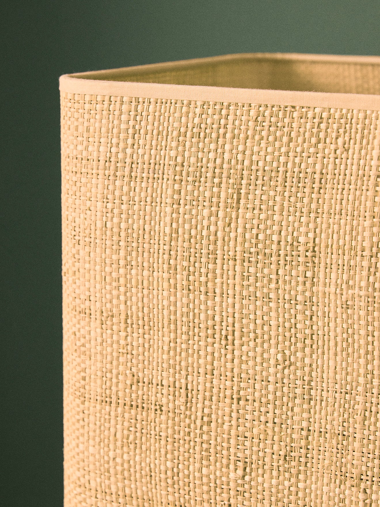 Large raffia lampshade