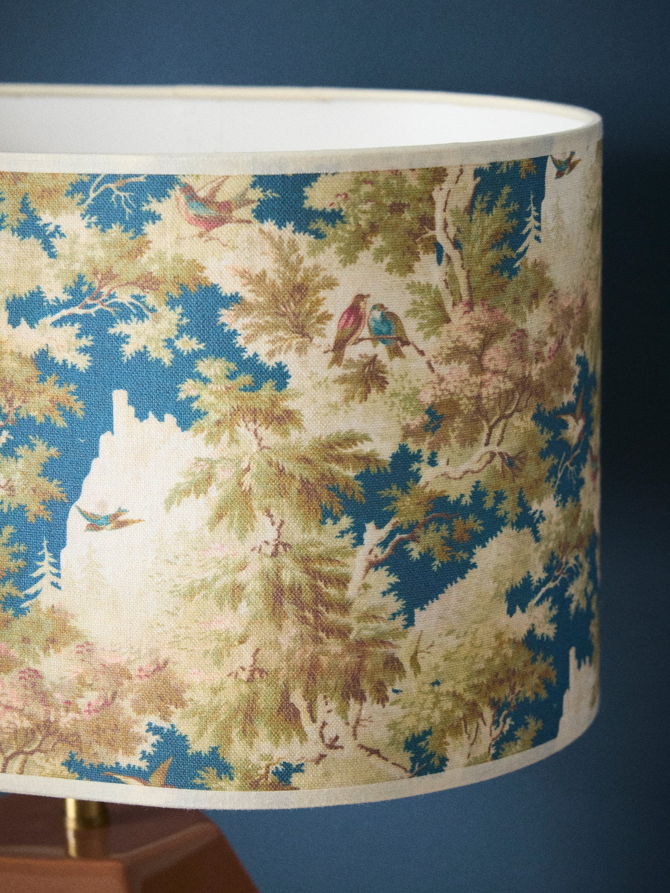 Oval floral-print lampshade - Large