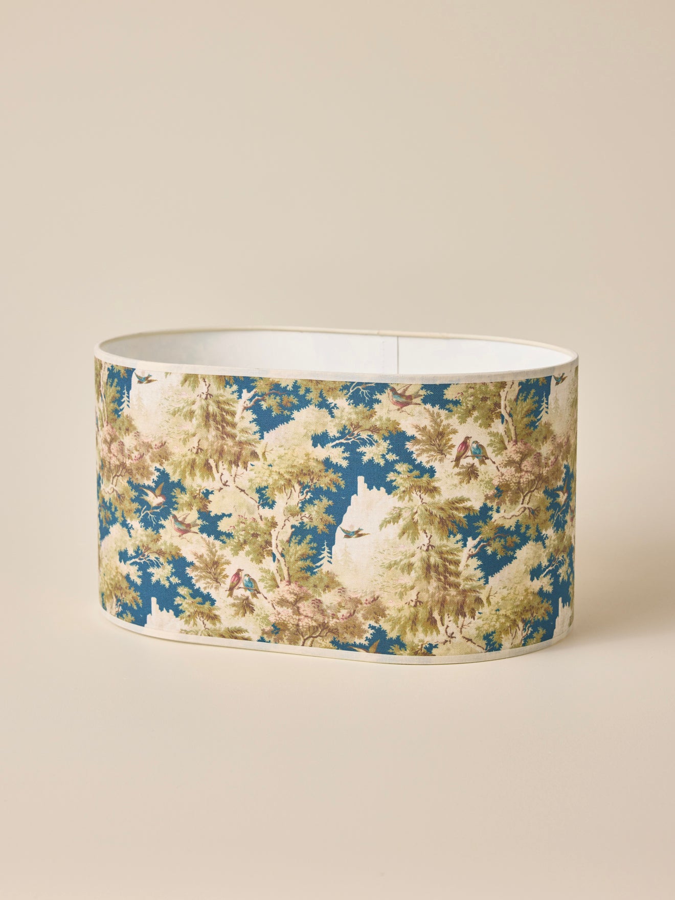 Oval floral-print lampshade - Large