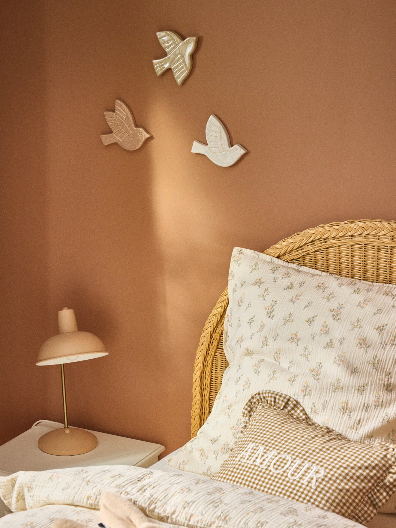 Set of 3 ceramic birds