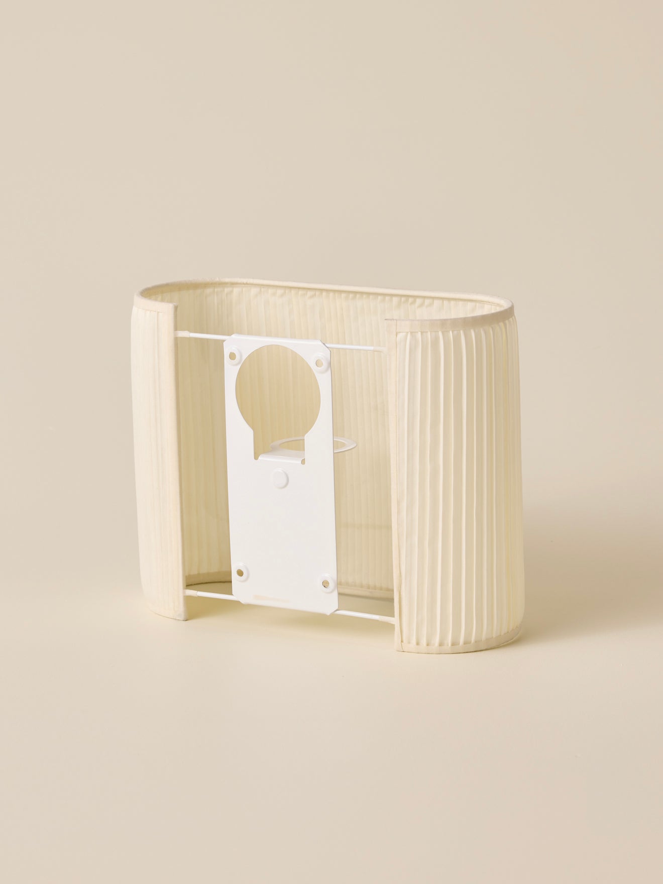 Oval pleated wall lamp