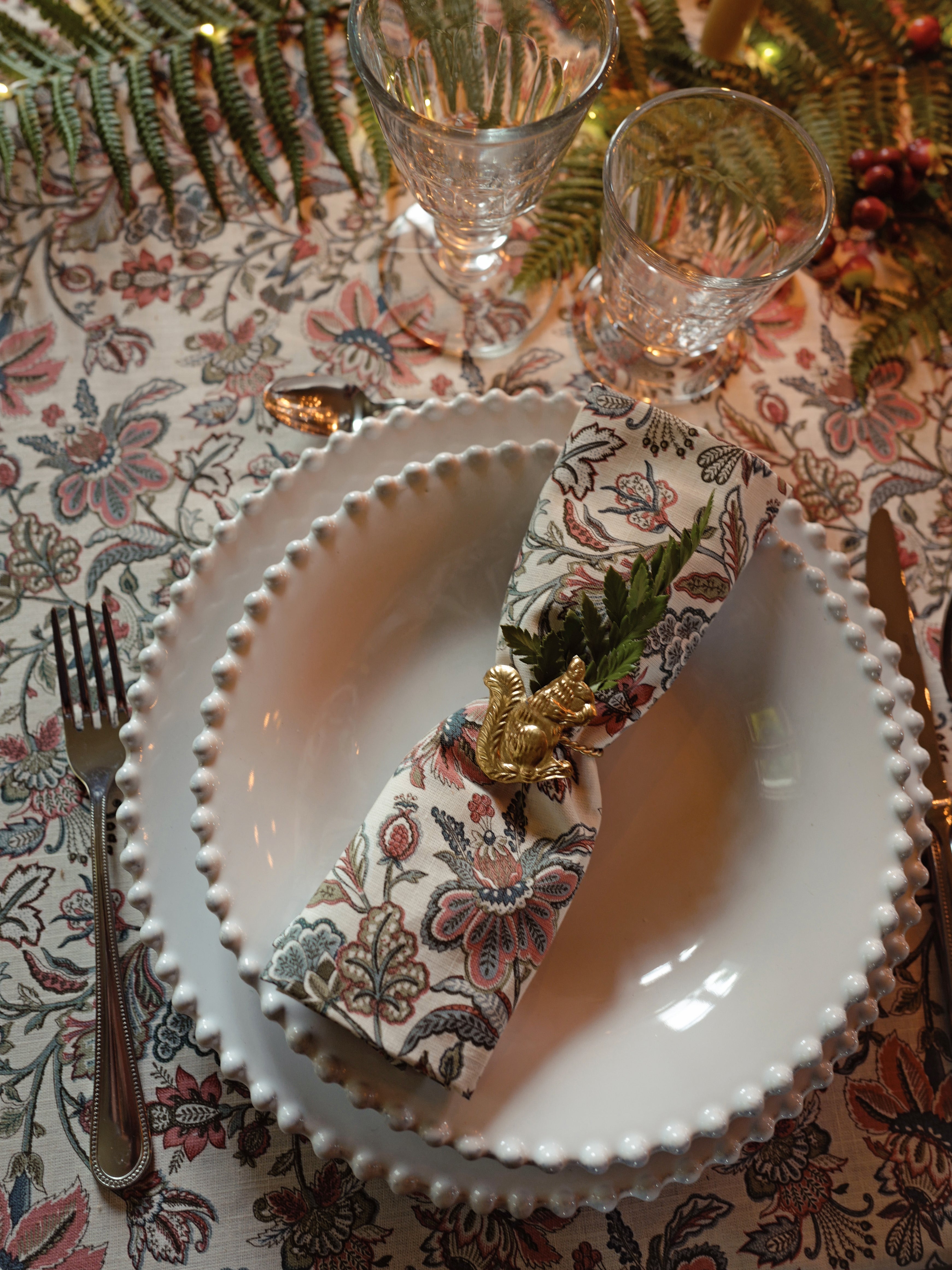 Set of 2 animal napkin rings