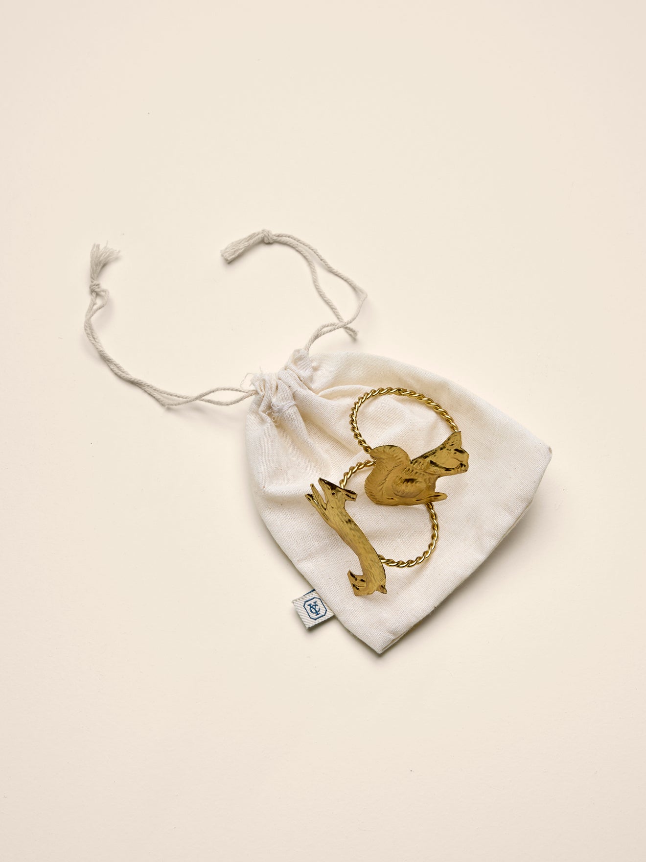 Set of 2 animal napkin rings