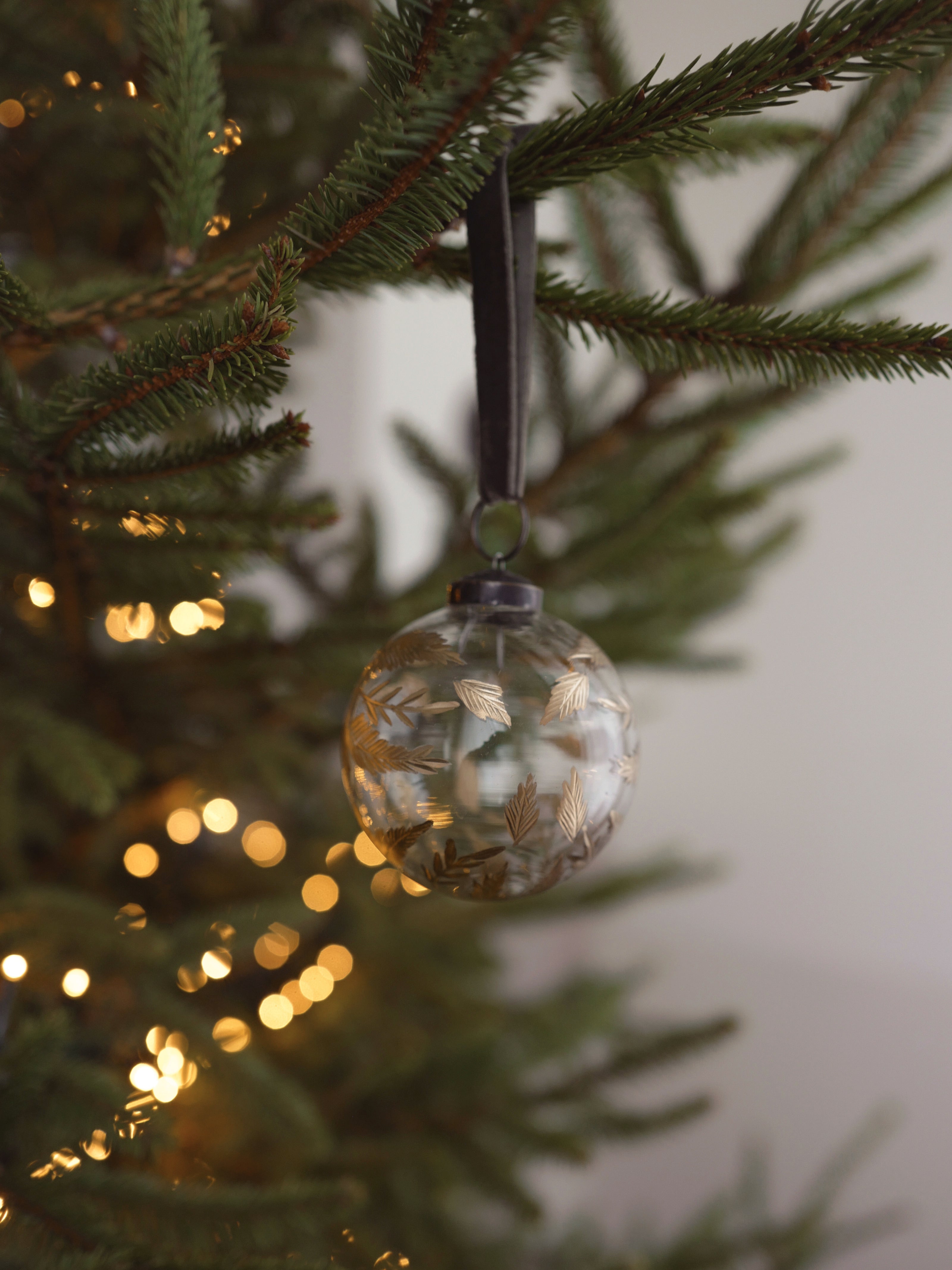 Boule de Noël en verre peinte à la main par lot de 3
