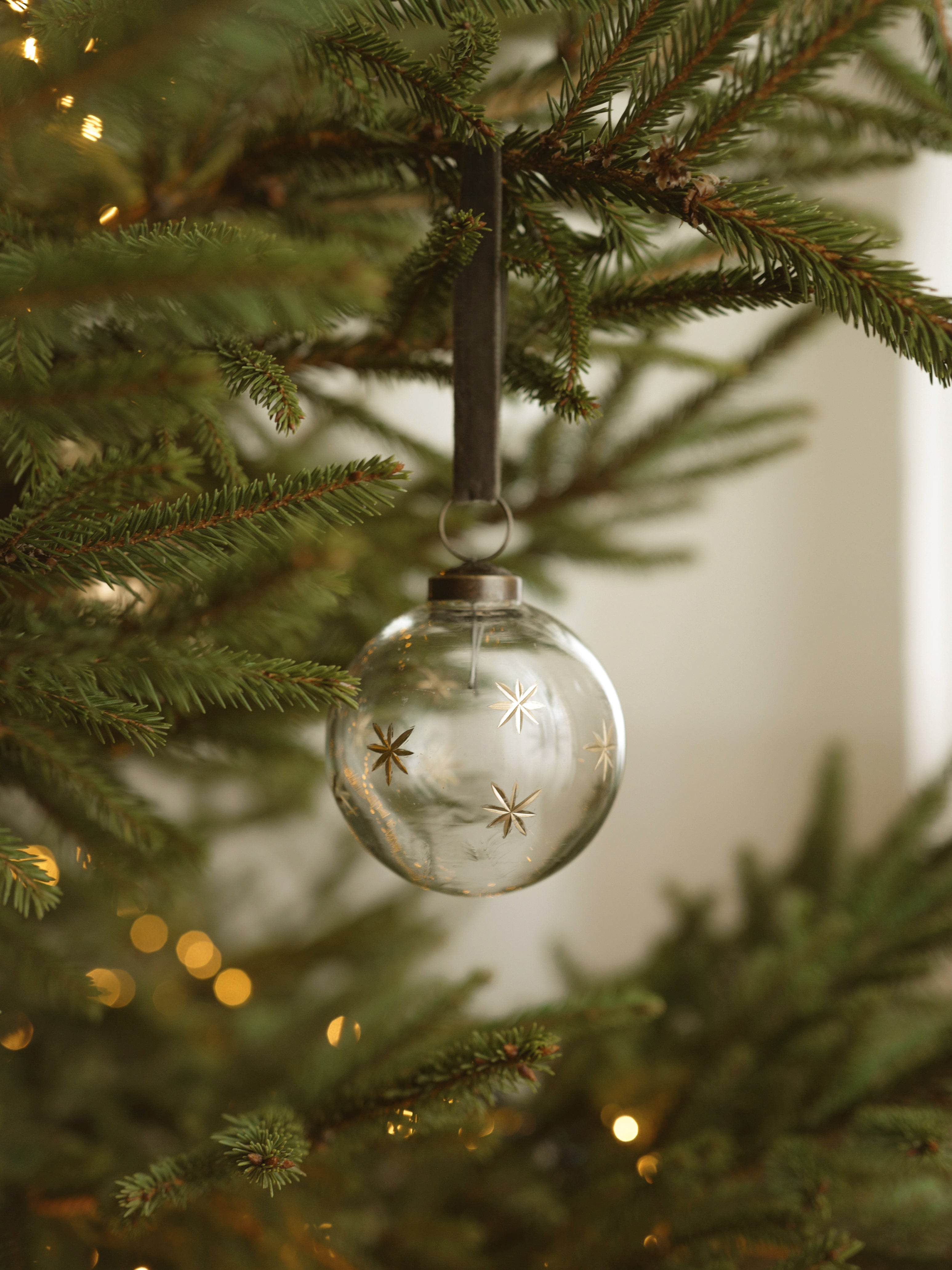 Boule de Noël en verre peinte à la main par lot de 3