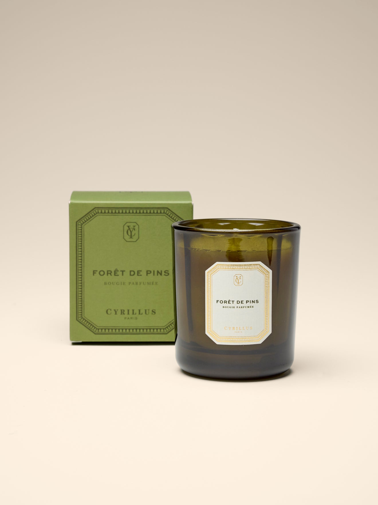Bougie de Noël - Forêt de pins
