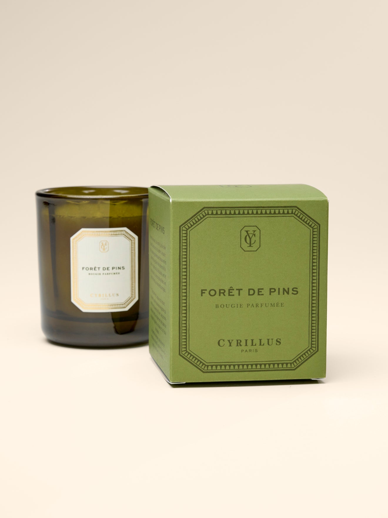 Bougie de Noël - Forêt de pins