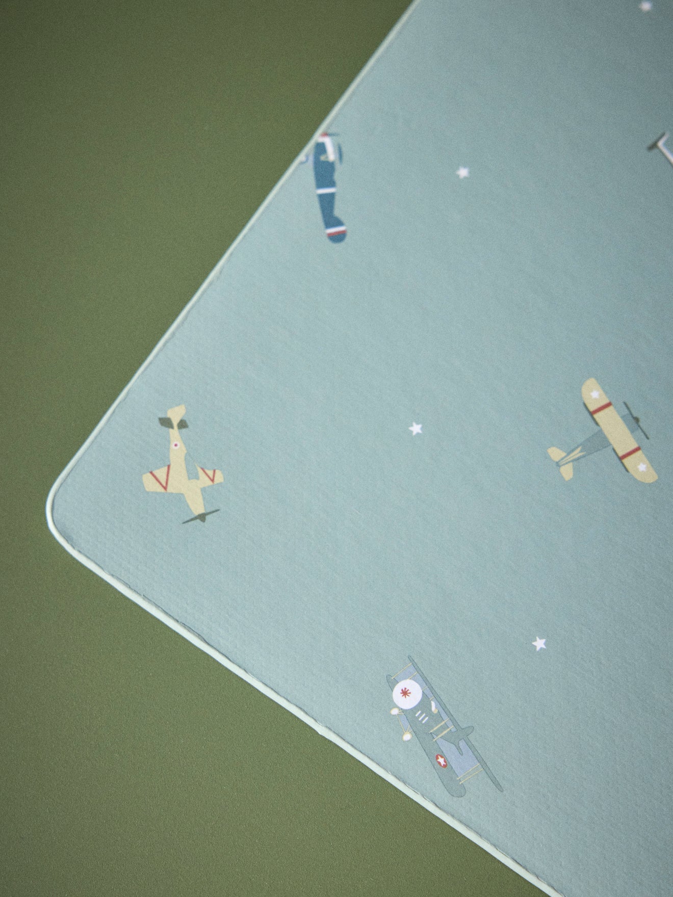 Printed paper desk mat