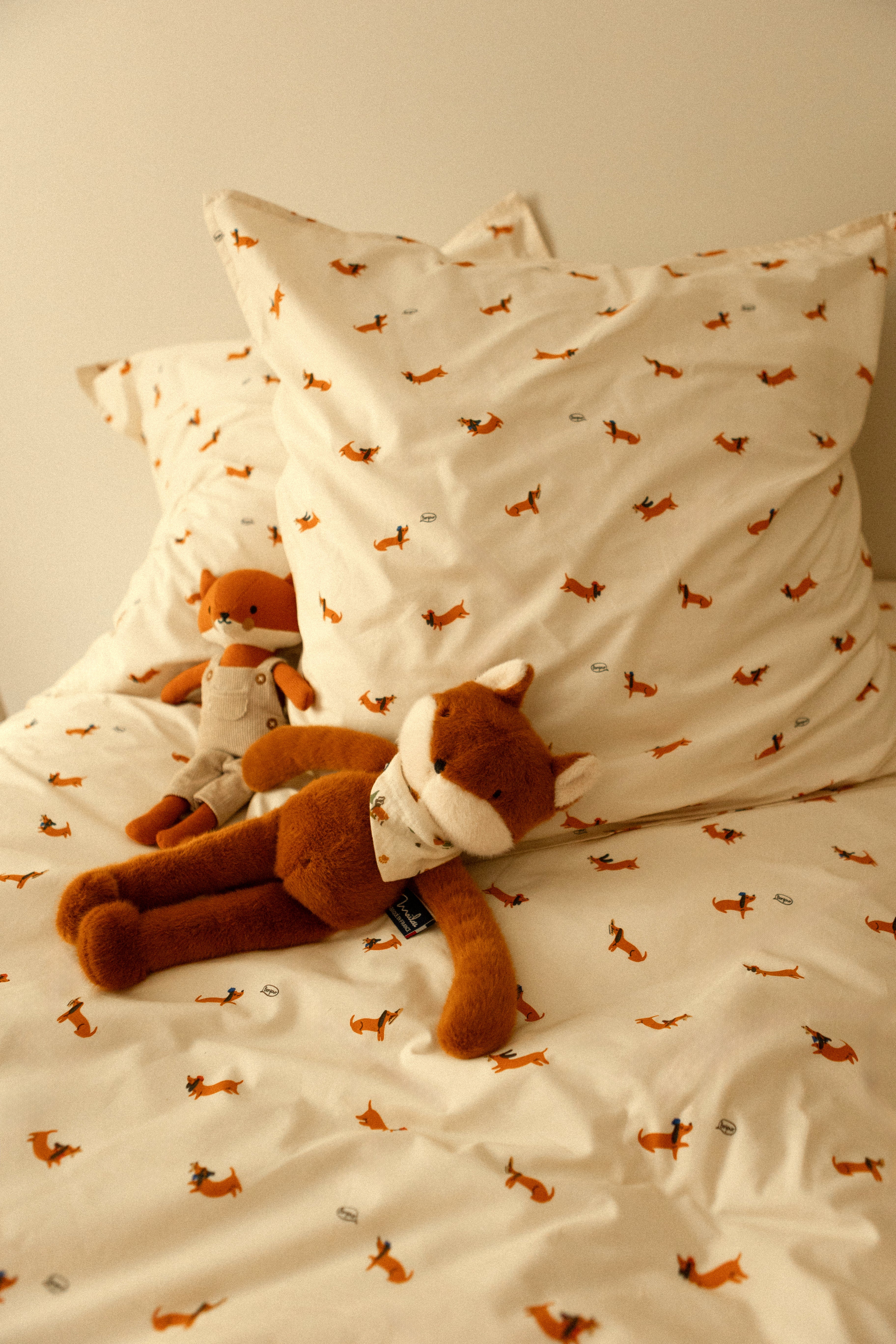 Lazarus fox plush toy - Cyrillus x Maïlou Tradition Collection