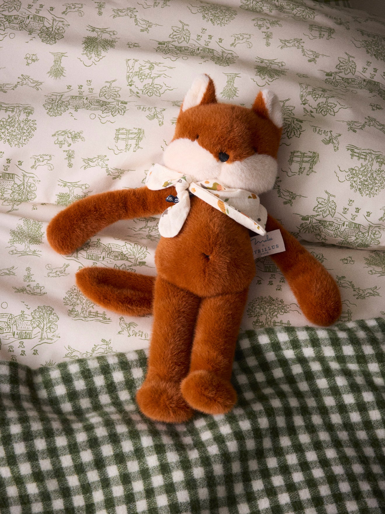 Peluche renard Lazare - Collection Cyrillus X Maïlou Tradition