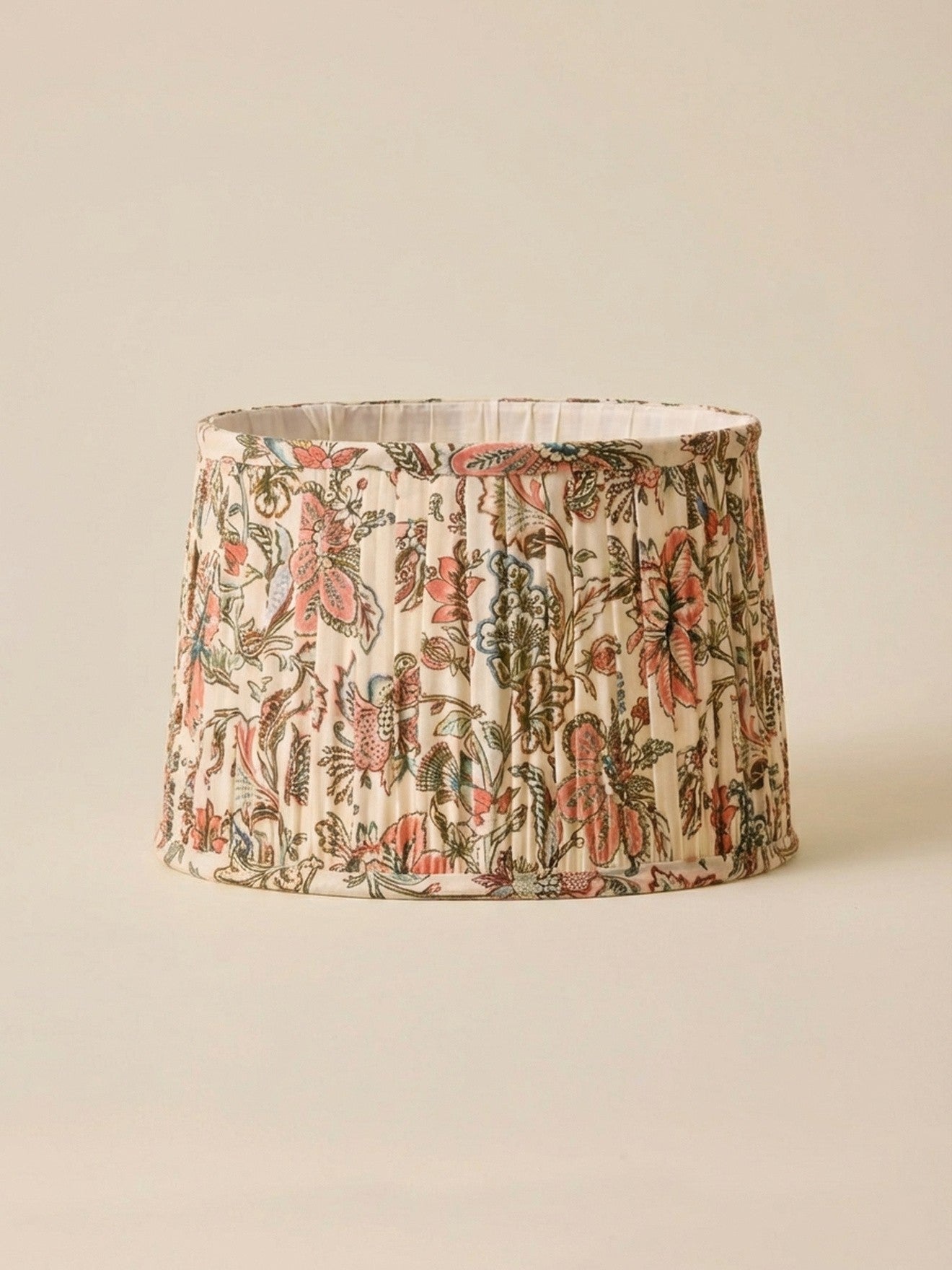 Pleated lampshade with Persia print - small