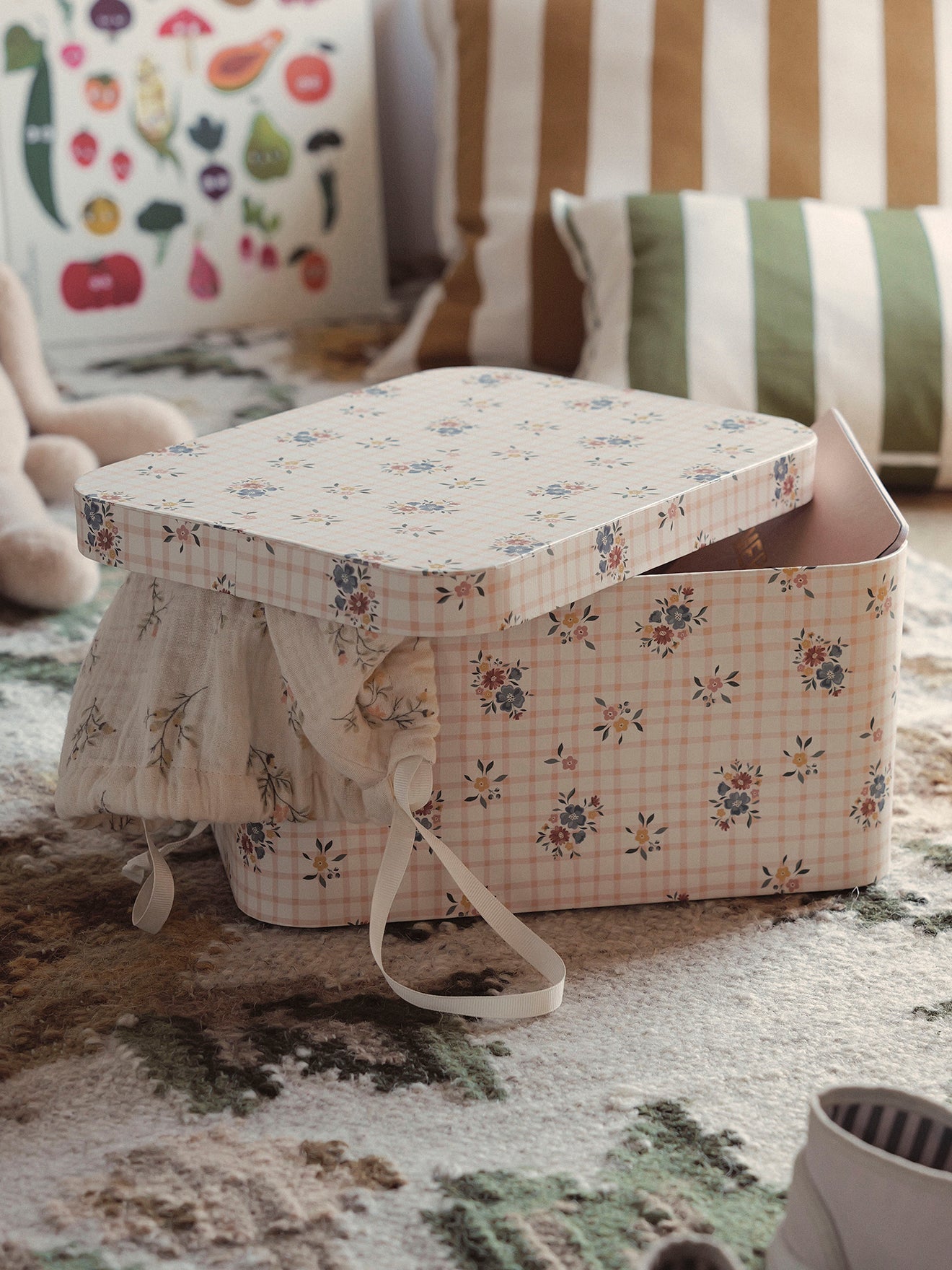 Set of 2 Rosemary-print nested boxes