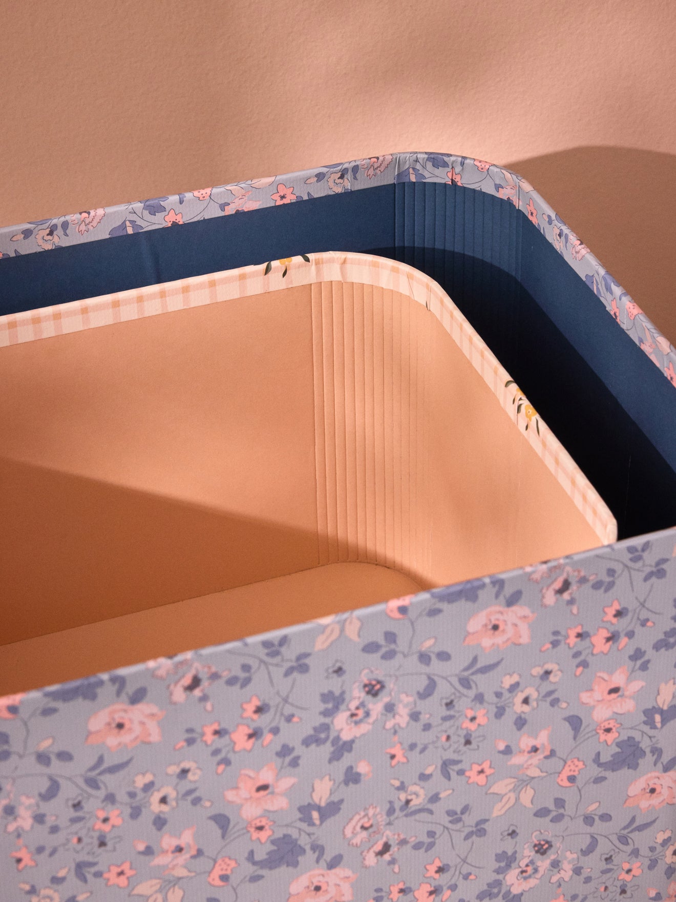 Set of 2 Rosemary-print nested boxes