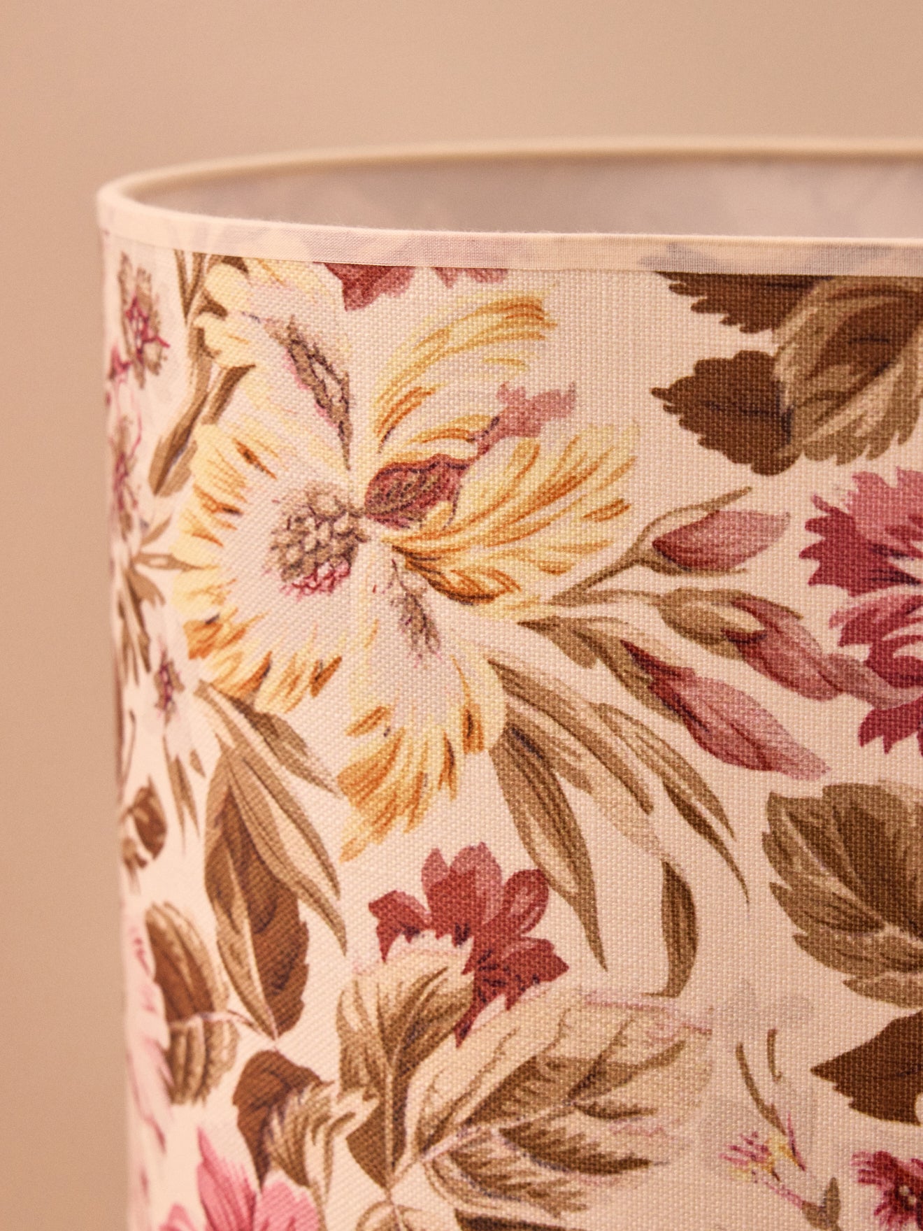 Victoire floral-print oval lampshade - large