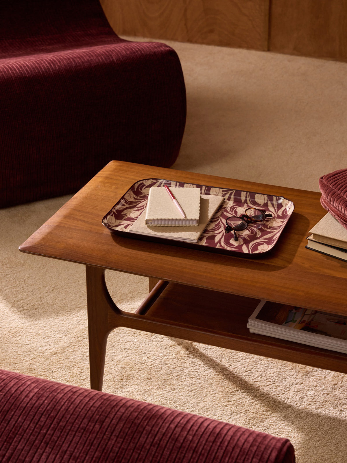Crocus enameled tray - Large