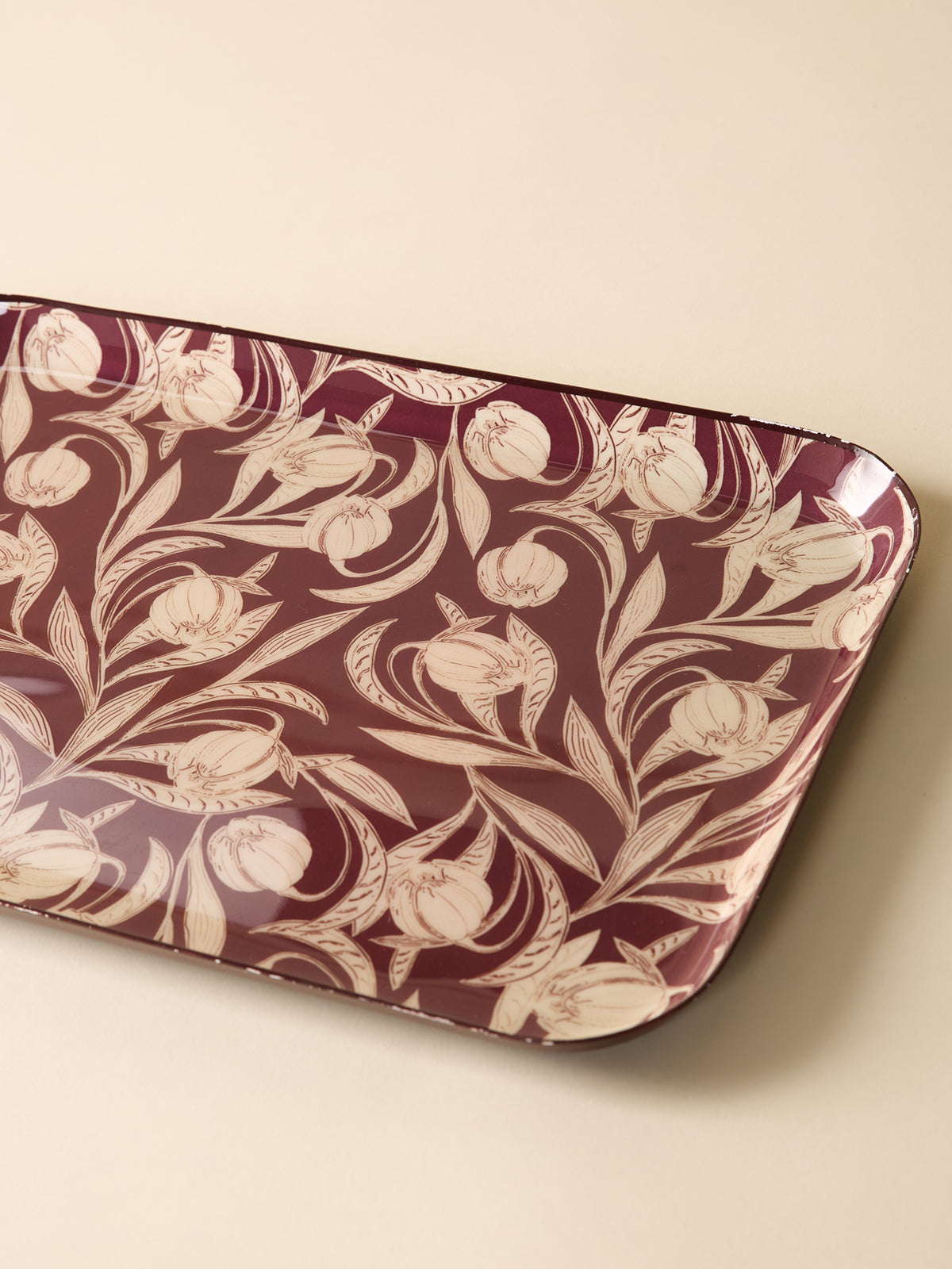Crocus enameled tray - Large