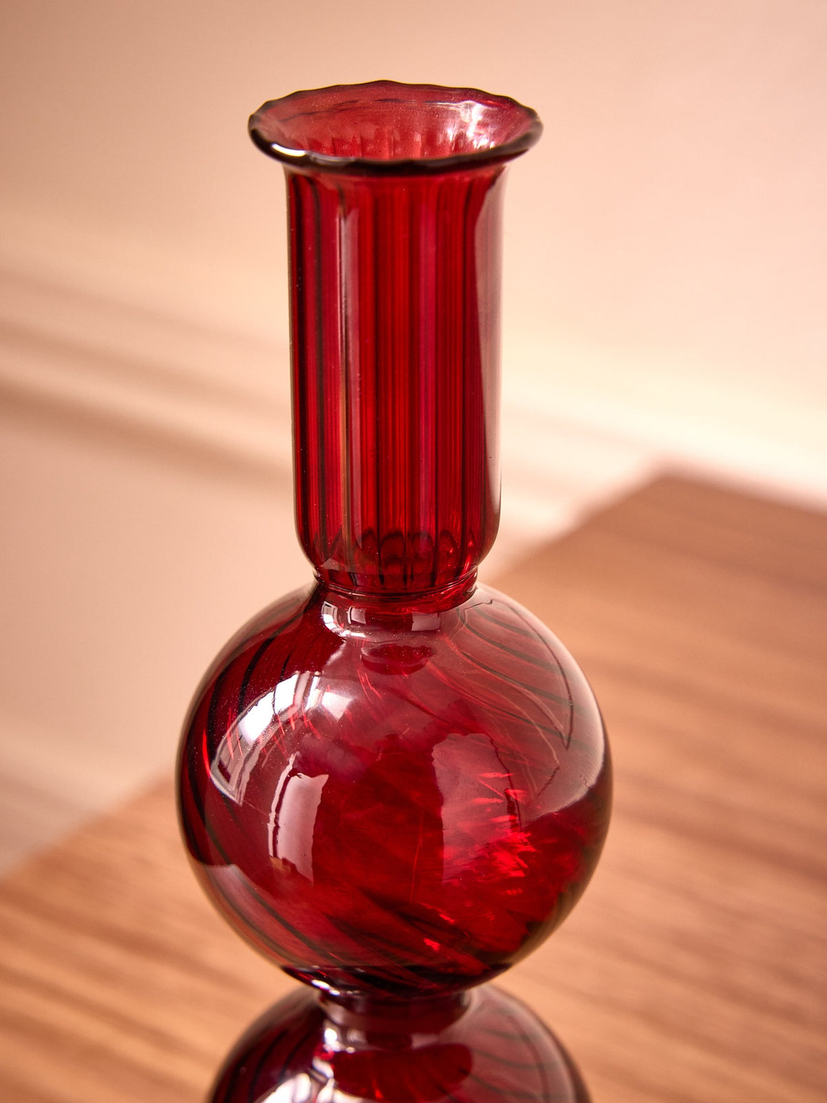 Auguste glass candlestick holder - Medium