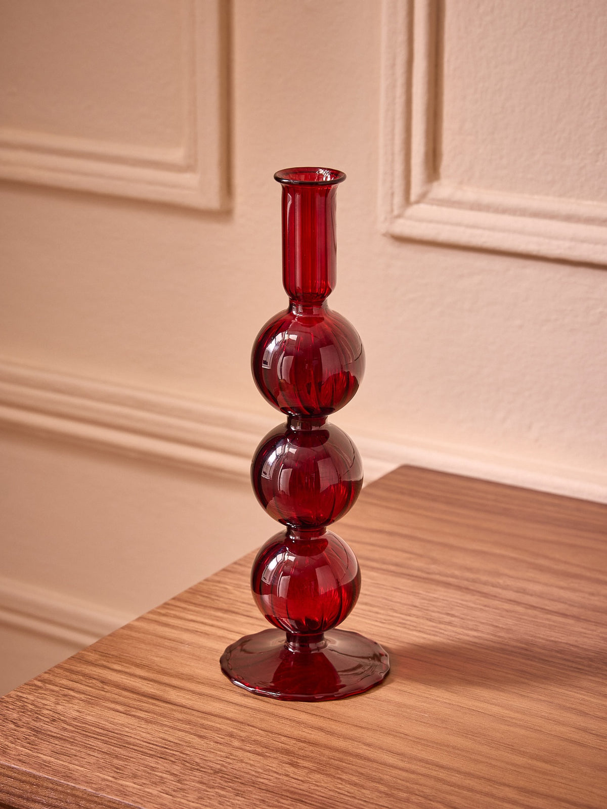 Auguste glass candlestick holder - Medium